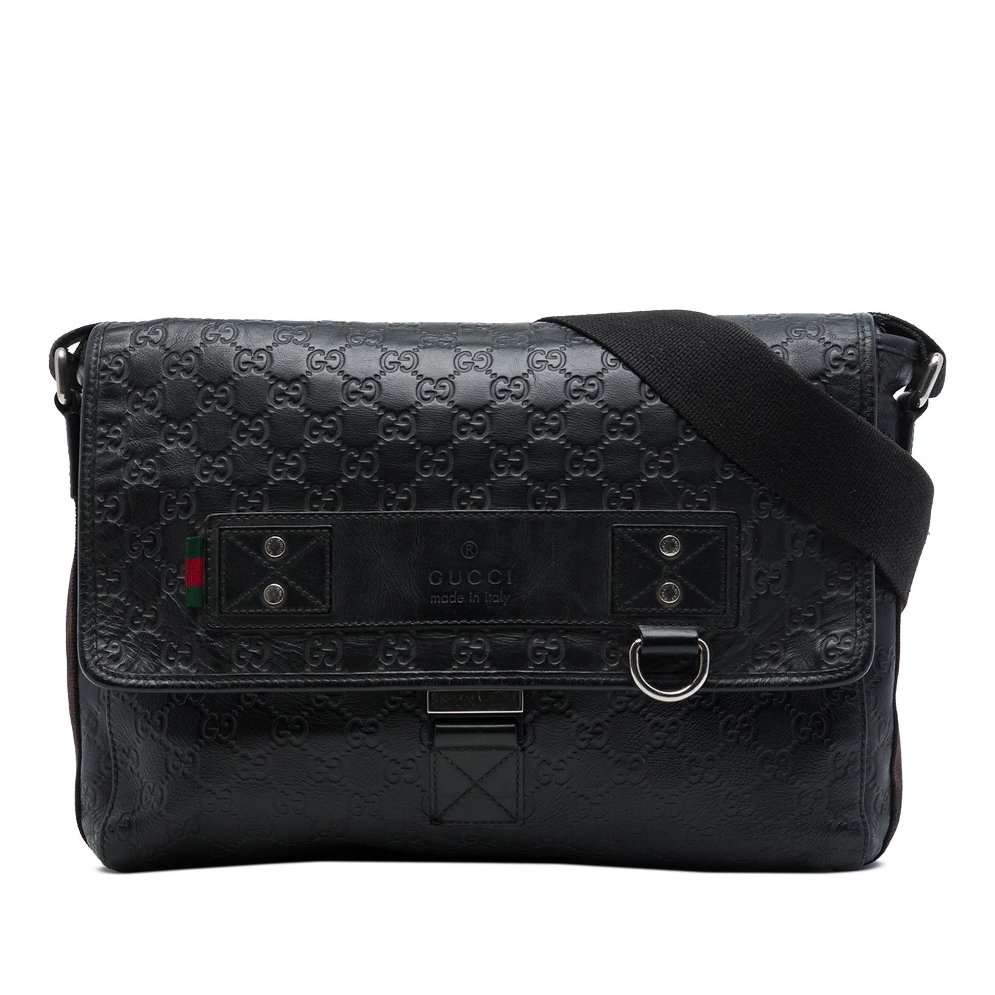Gucci B leather crossbody bag