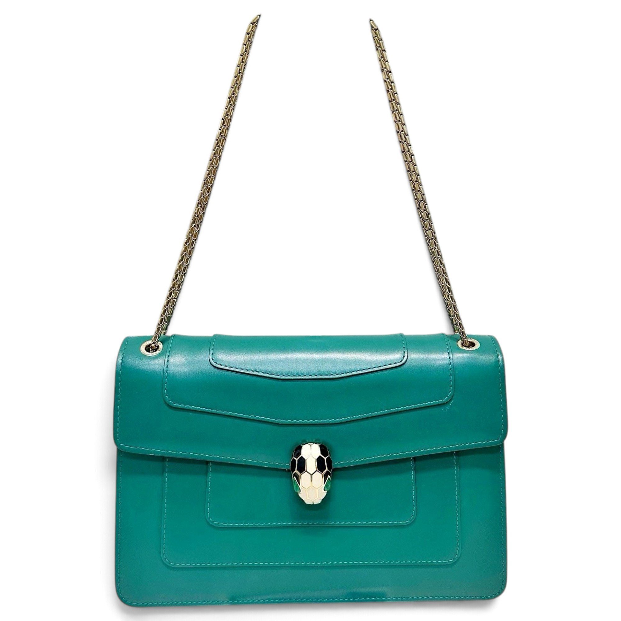 Bvlgari Serpenti leather handbag