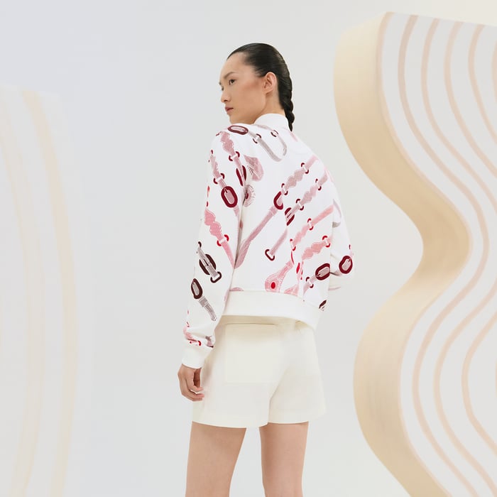 Blanc Naturel "Coaching Remix" Varsity Jacket