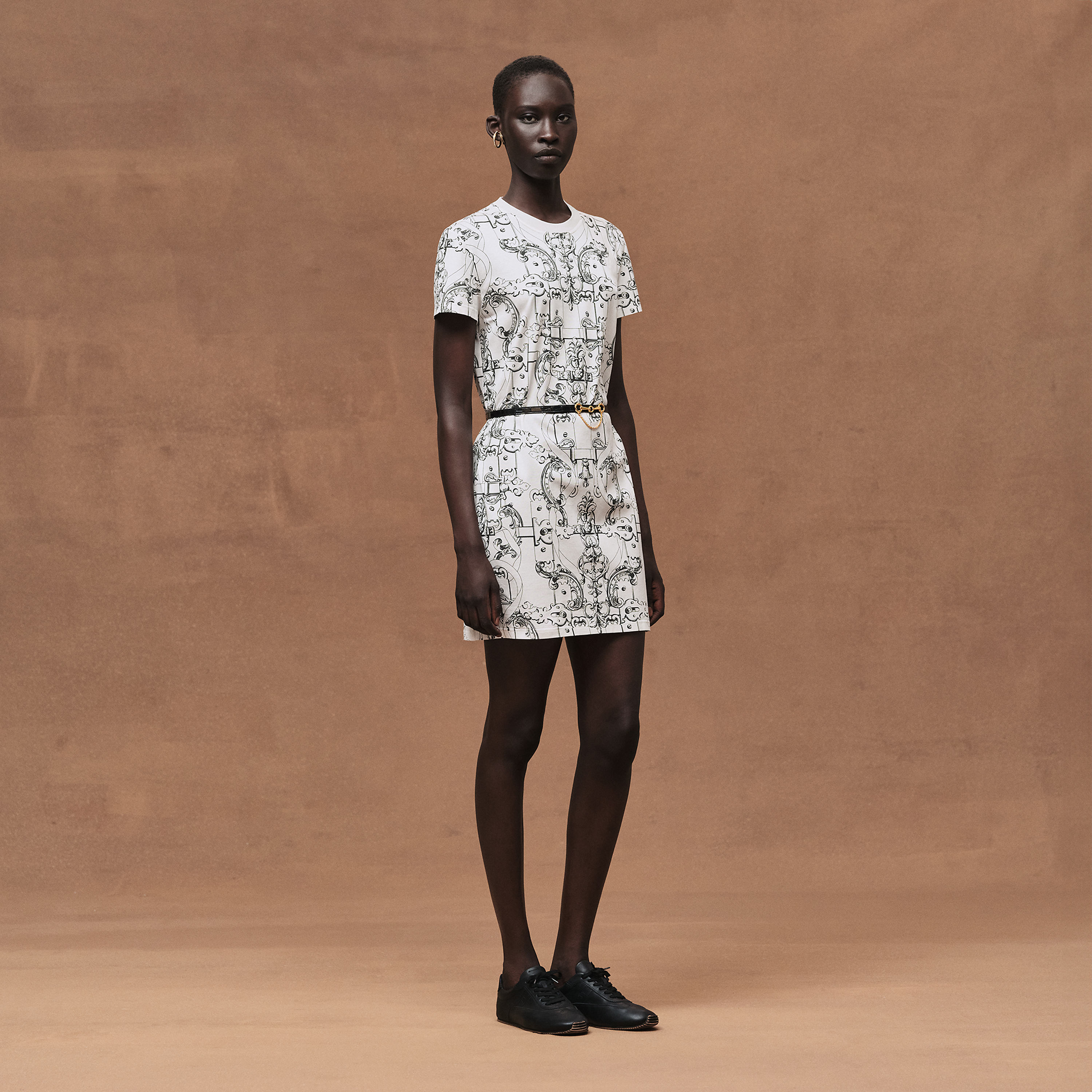 Robe droite imprimé « Ferronnerie Remix »