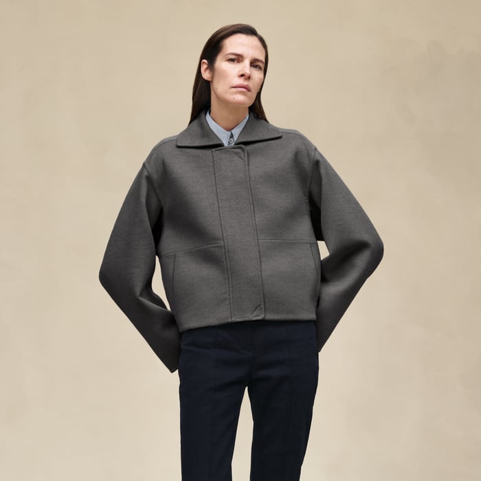 Gris Fumé Cashmere Jacket