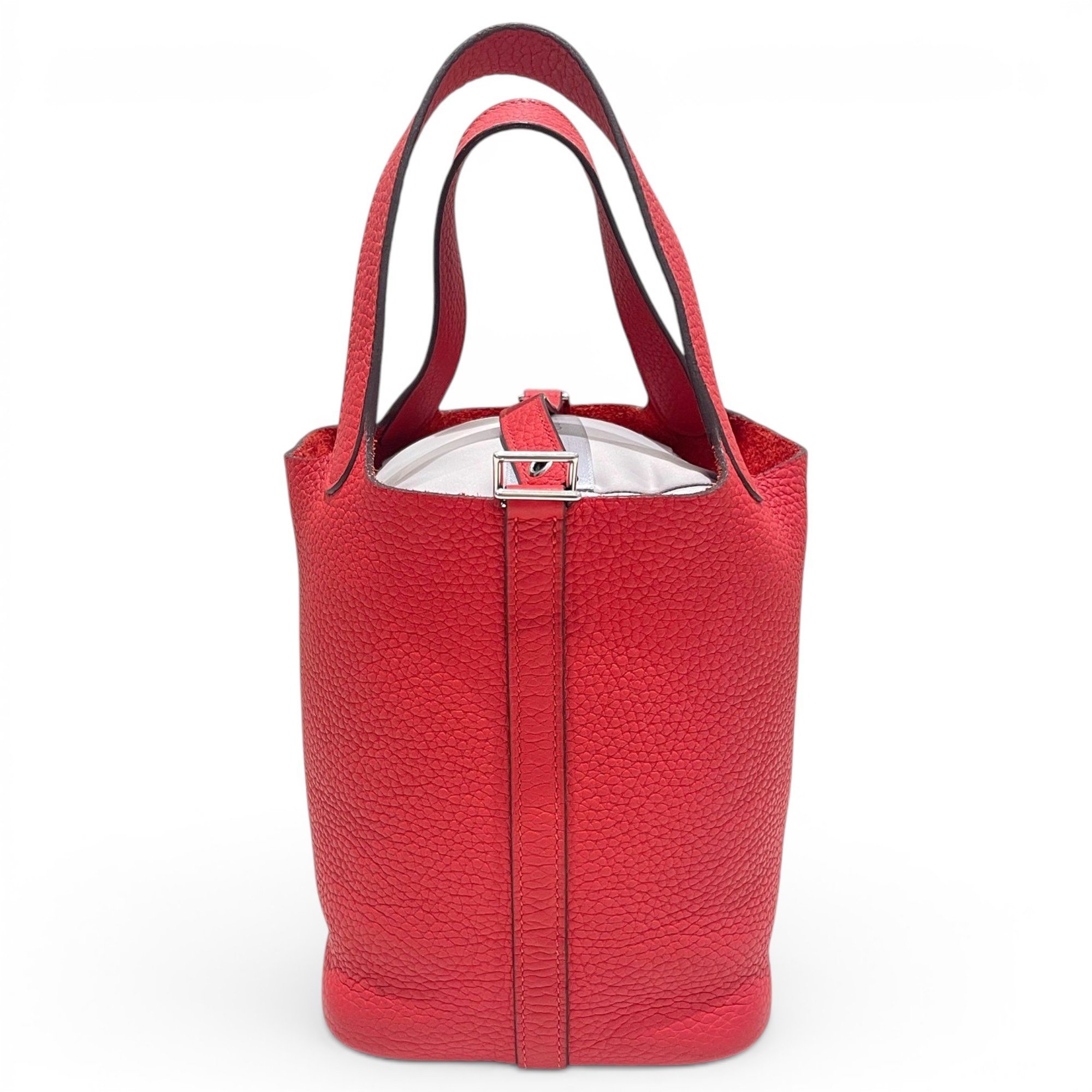 Picotin leather tote
