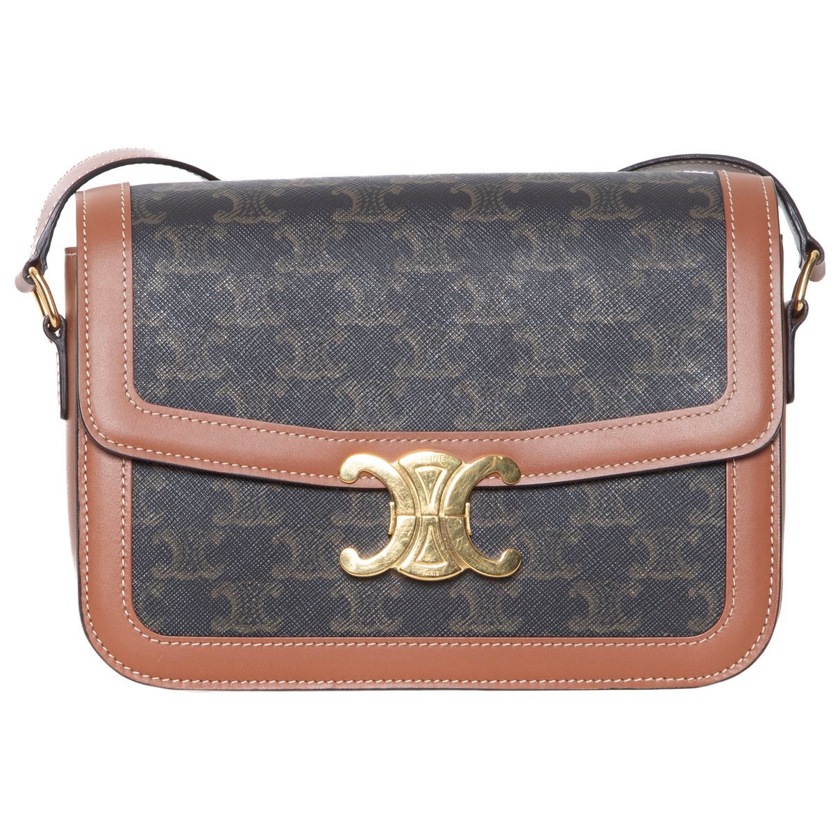 Triomphe leather handbag