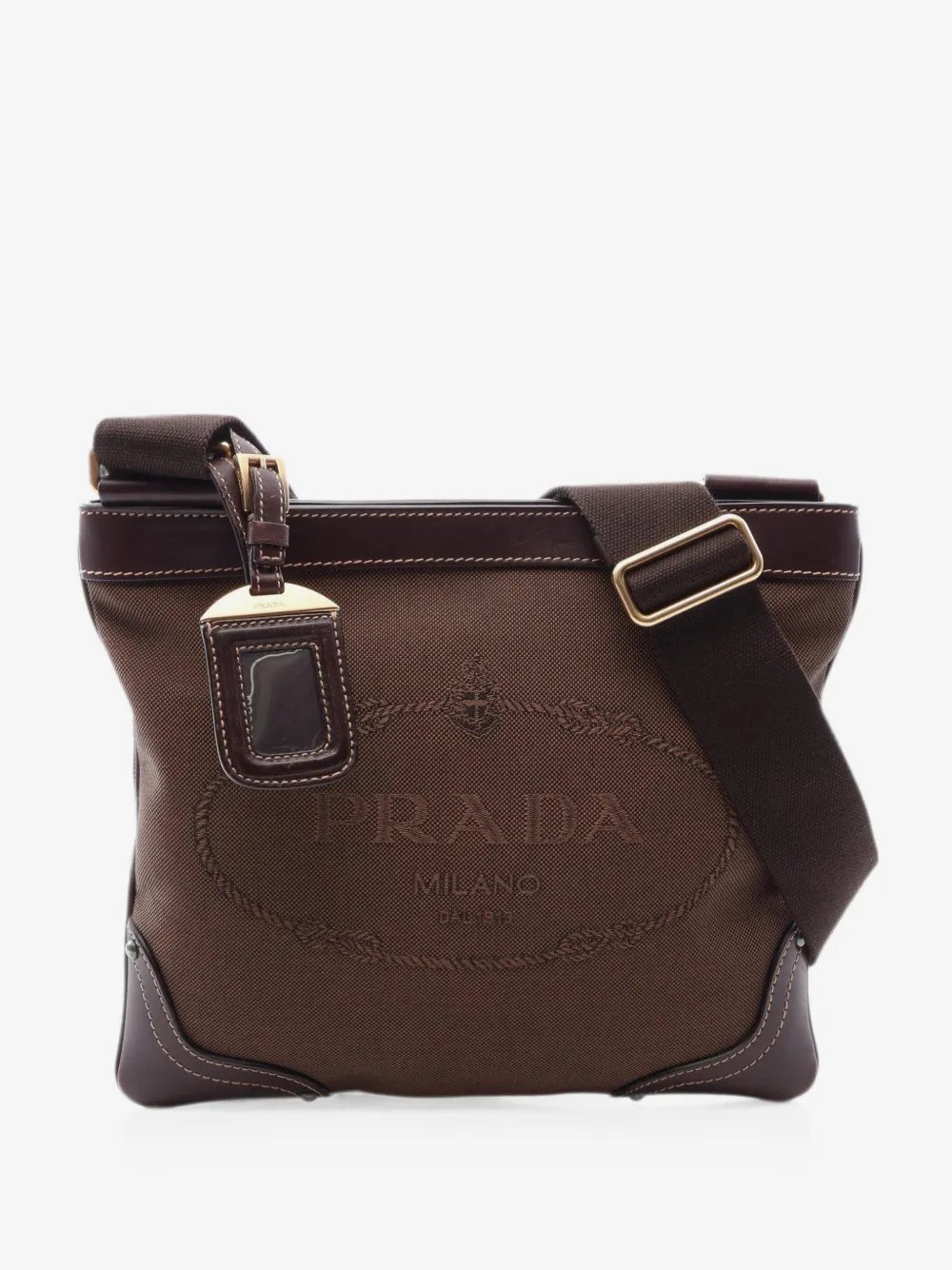 2010s Logo Jacquard shoulder bag