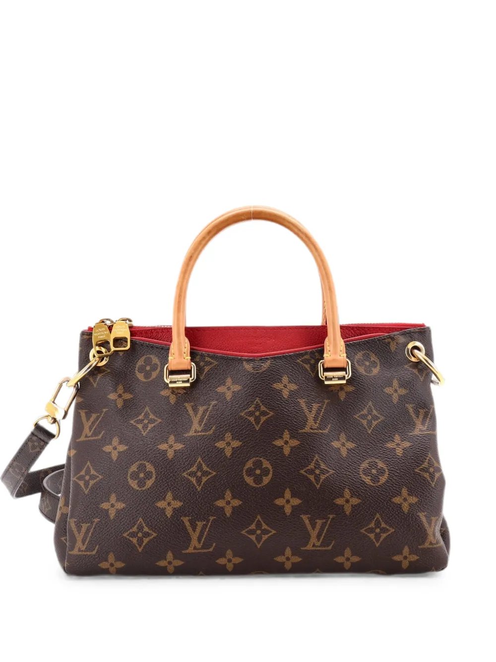 Pallas Tote Monogram Canvas with Leather BB shoulder bag