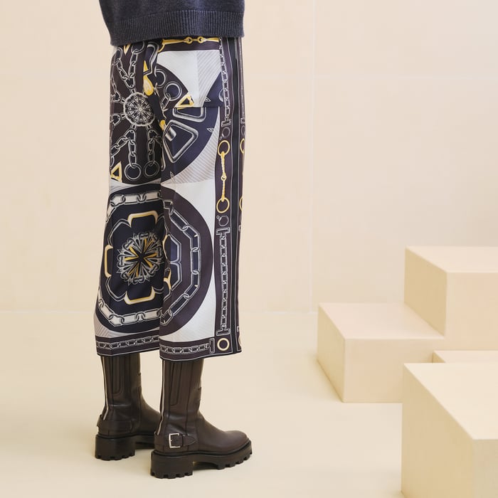 Bleu Noir "Effet Kaleidoscope" Cropped Pants