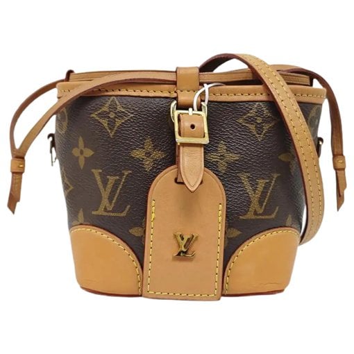 Nano Noé leather crossbody bag