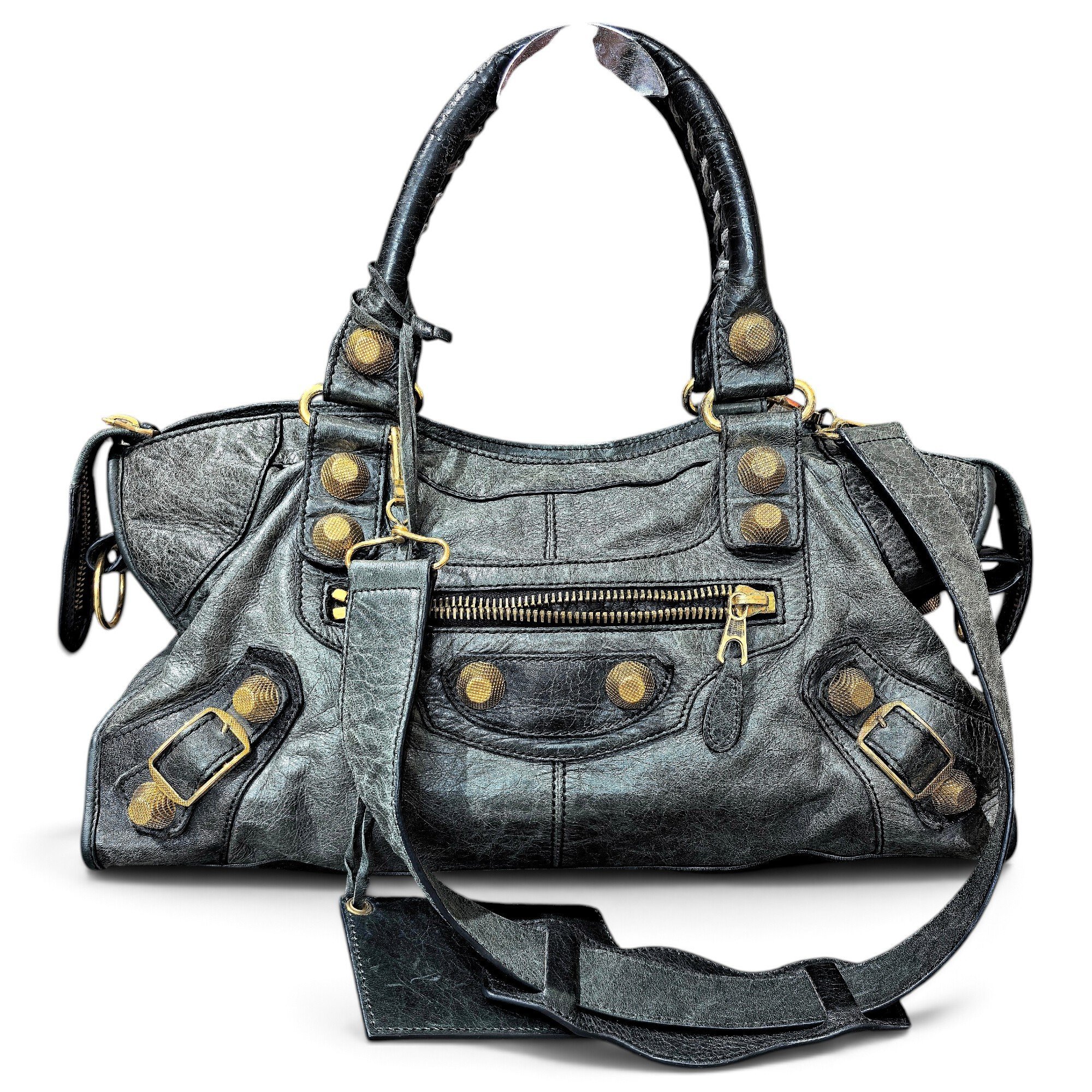 City leather bag