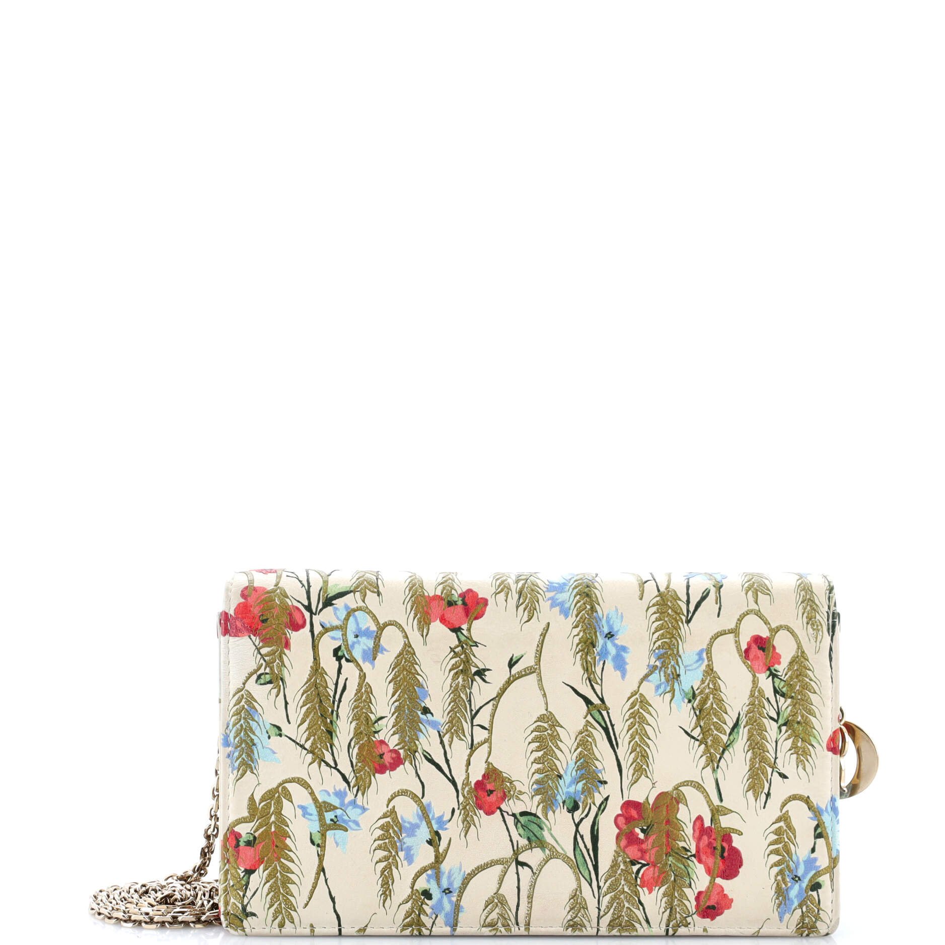 Lady Dior Wallet on Chain Pouch Printed Leather
