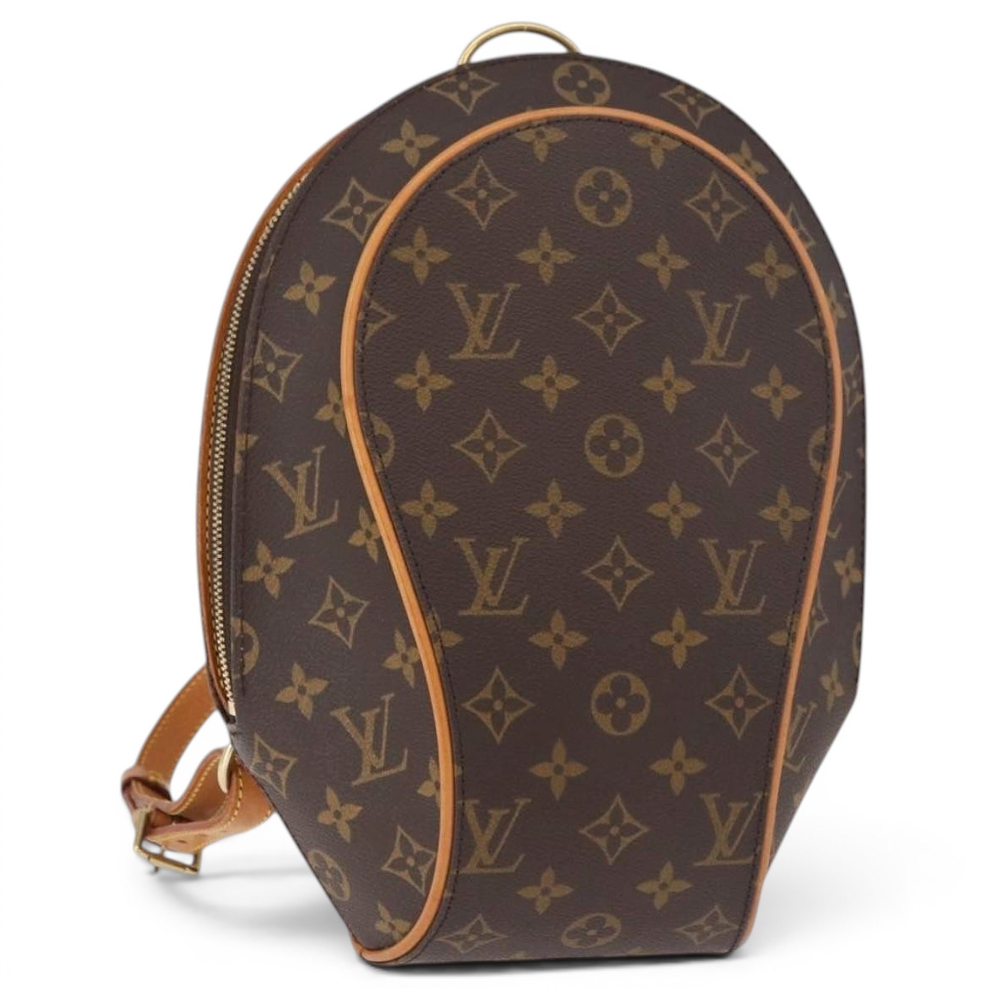 Ellipse leather handbag