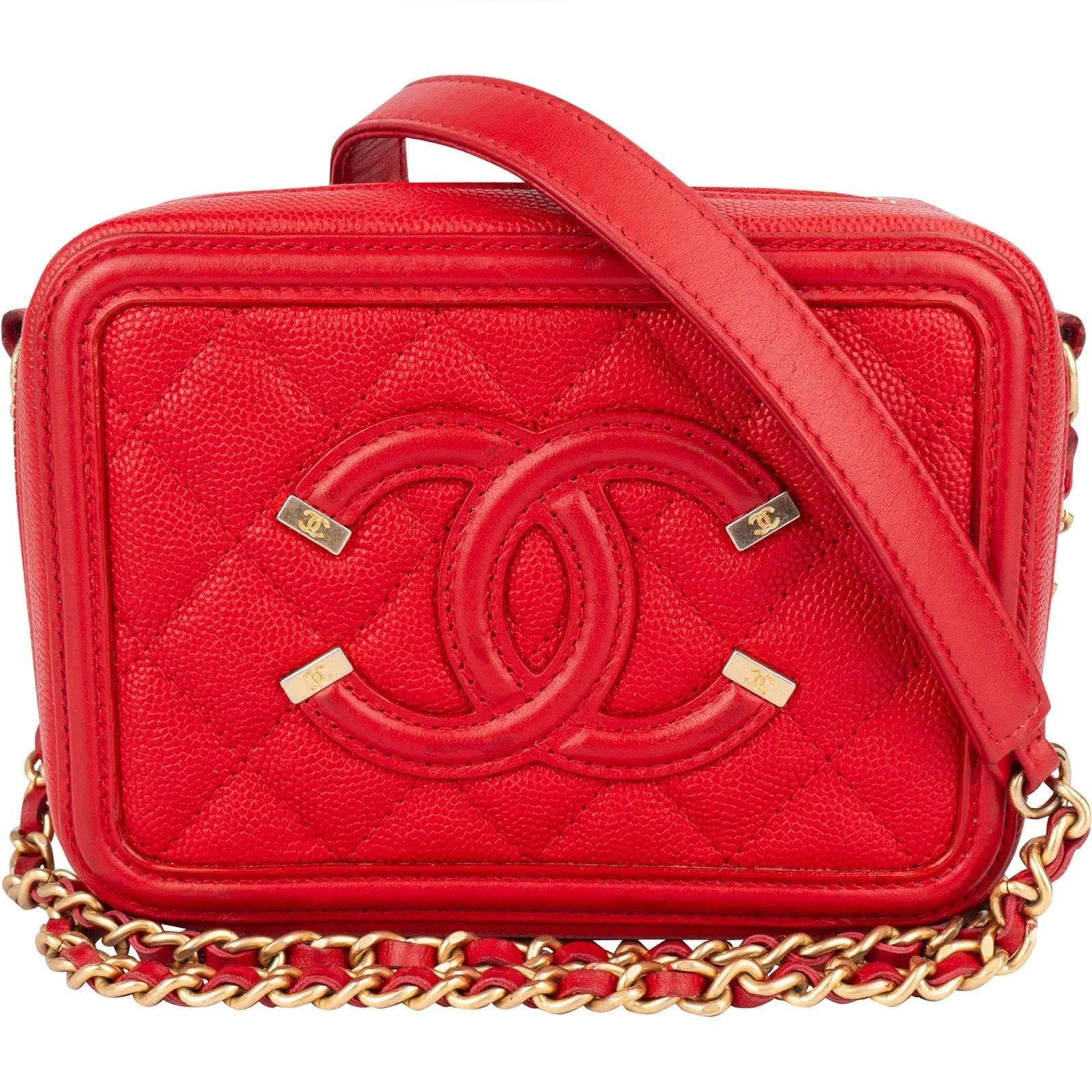 Leather vanity case