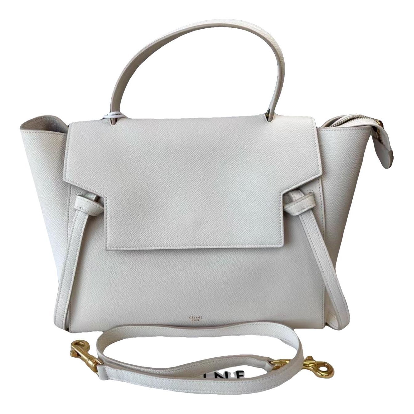 Belt leather tote