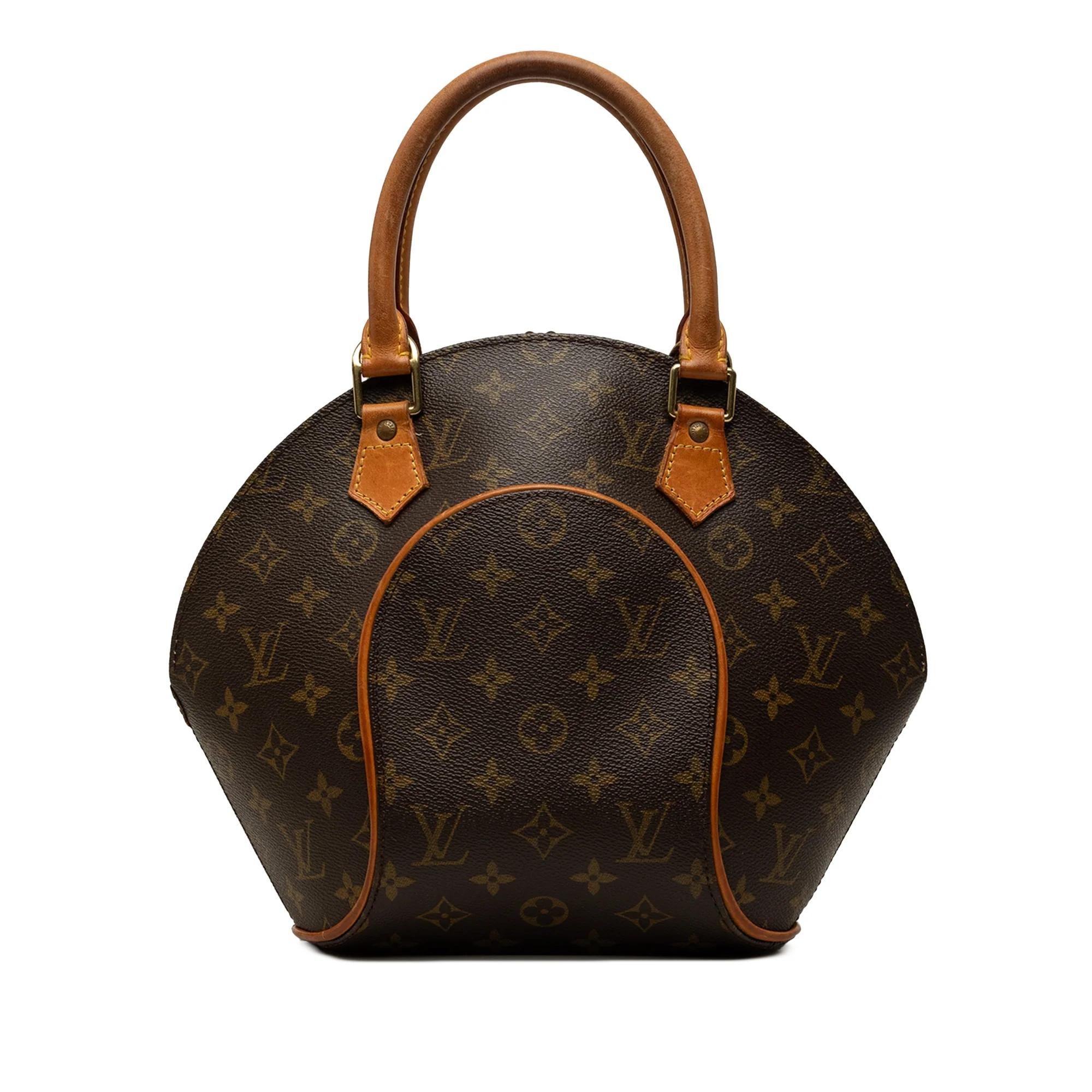 Ellipse leather handbag