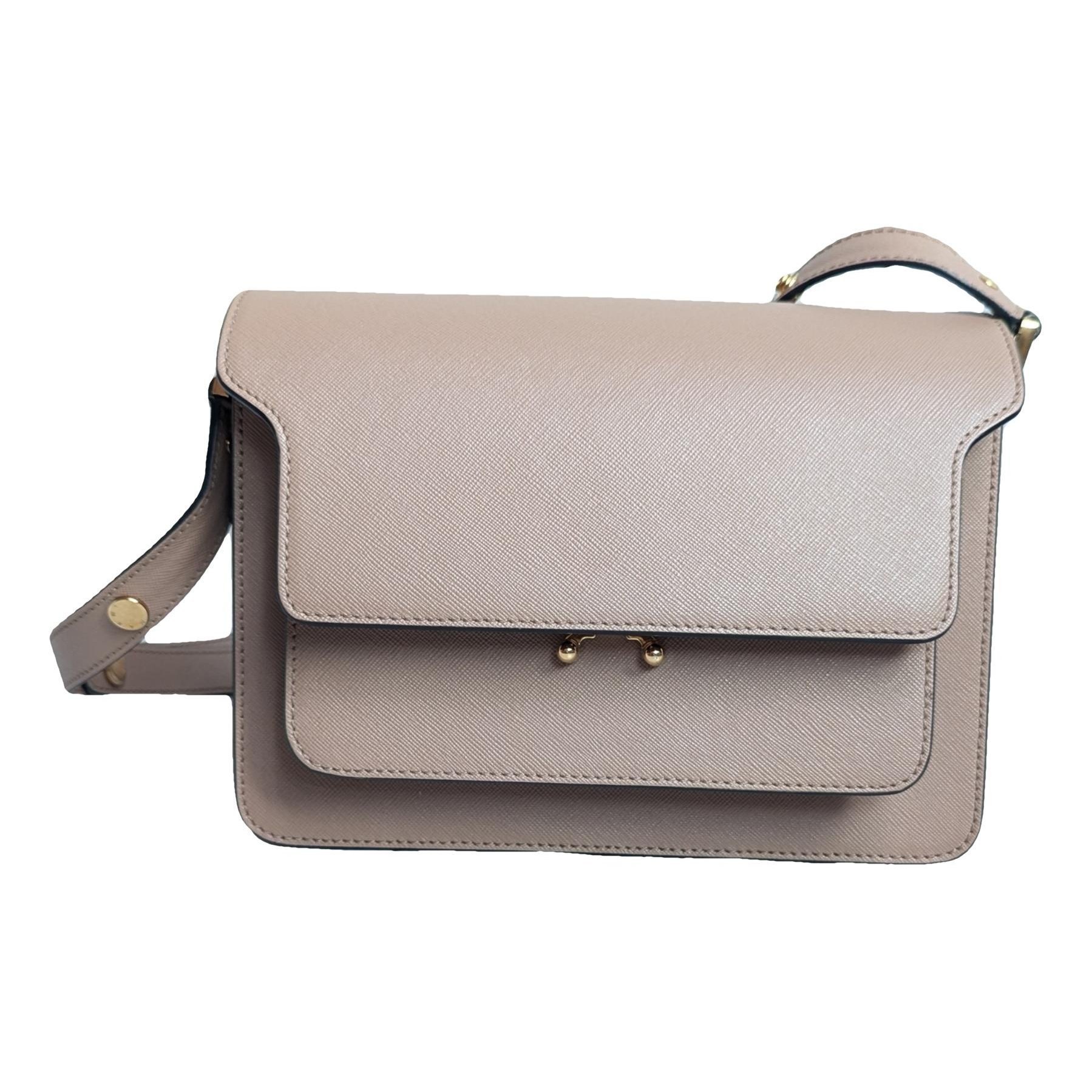 Marni Trunk leather crossbody bag