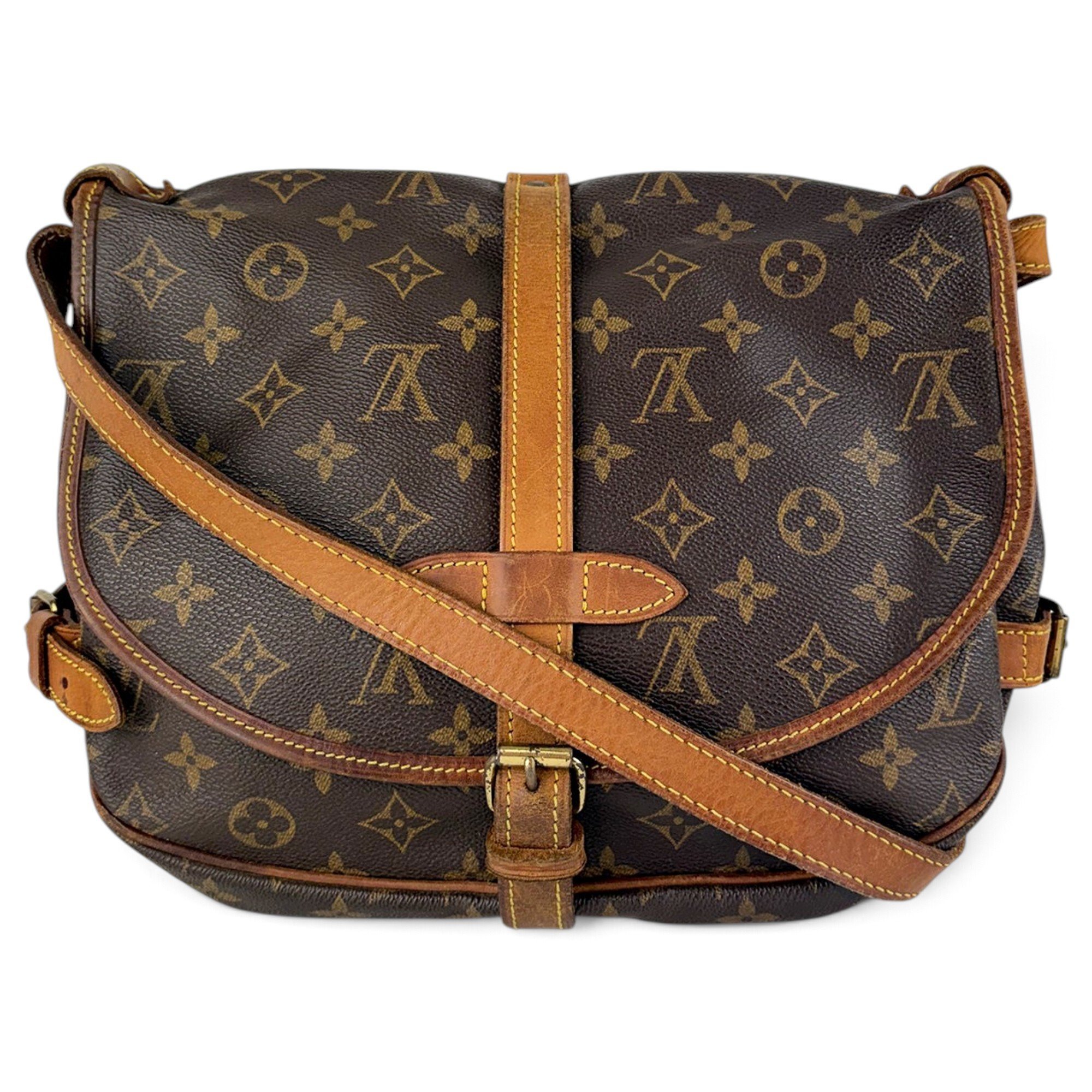 Saumur leather crossbody bag