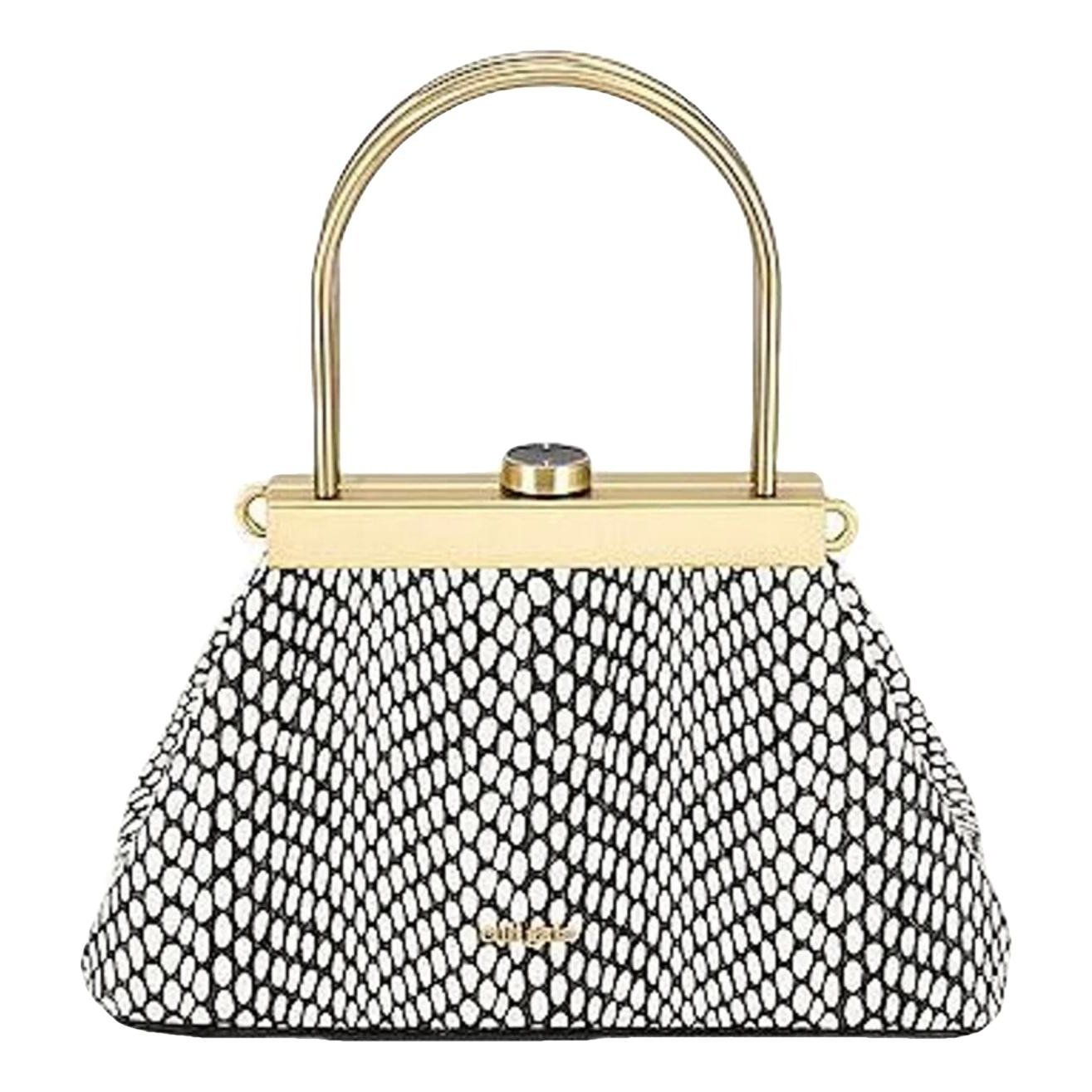 Leather clutch bag