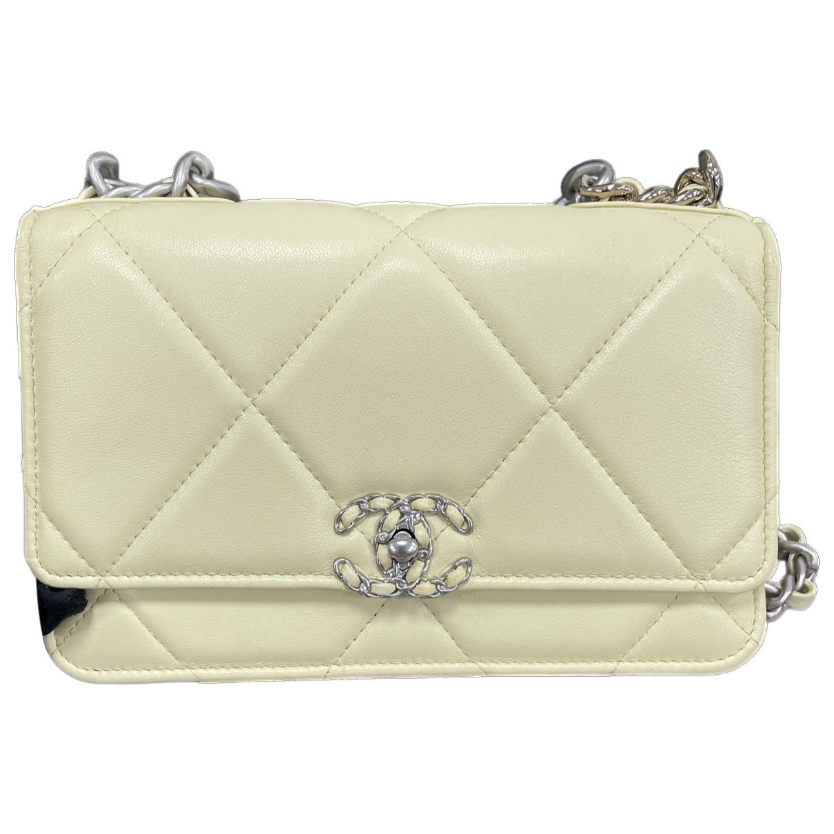 Wallet On Chain Boy Half Flap leather handbag