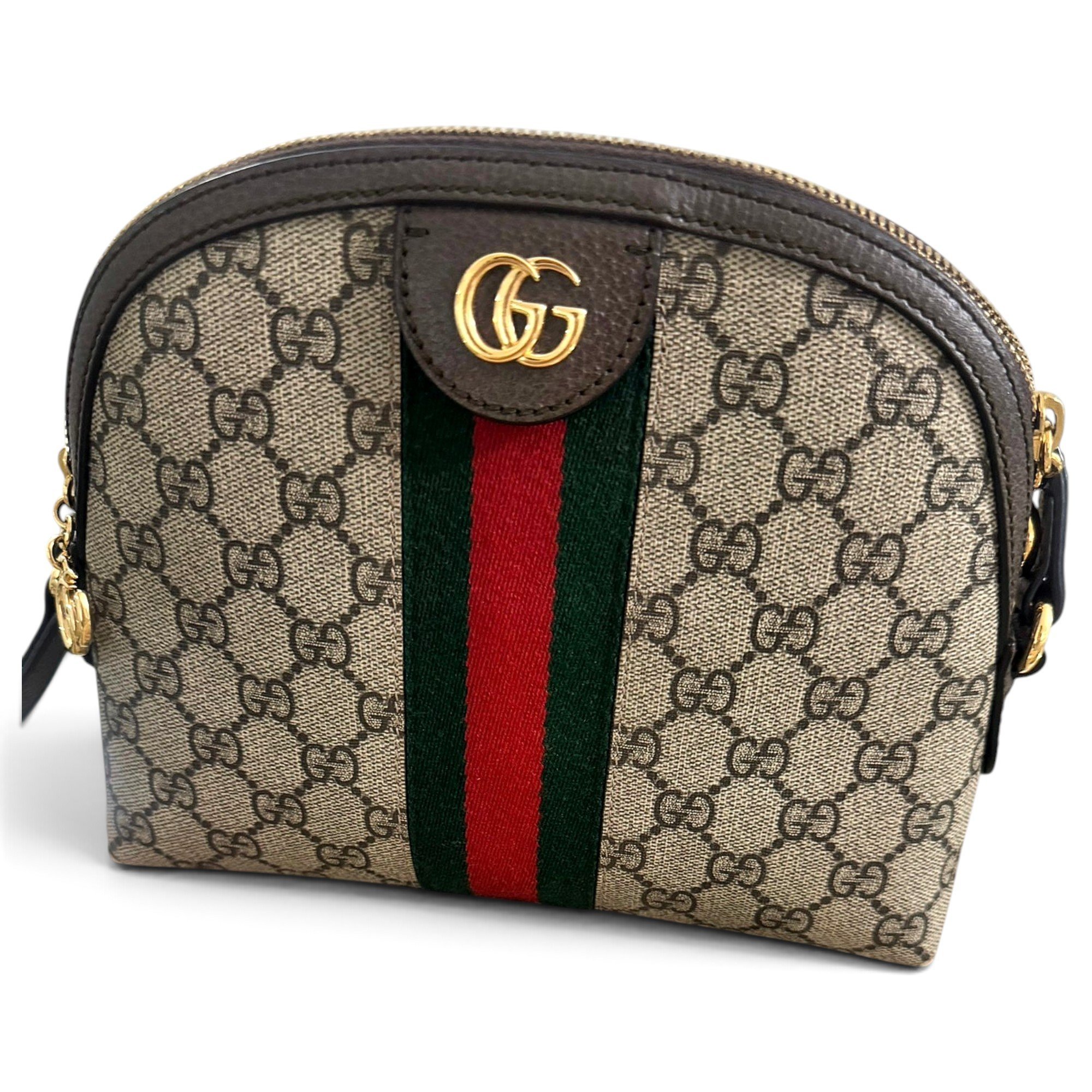 Ophidia Dome leather handbag