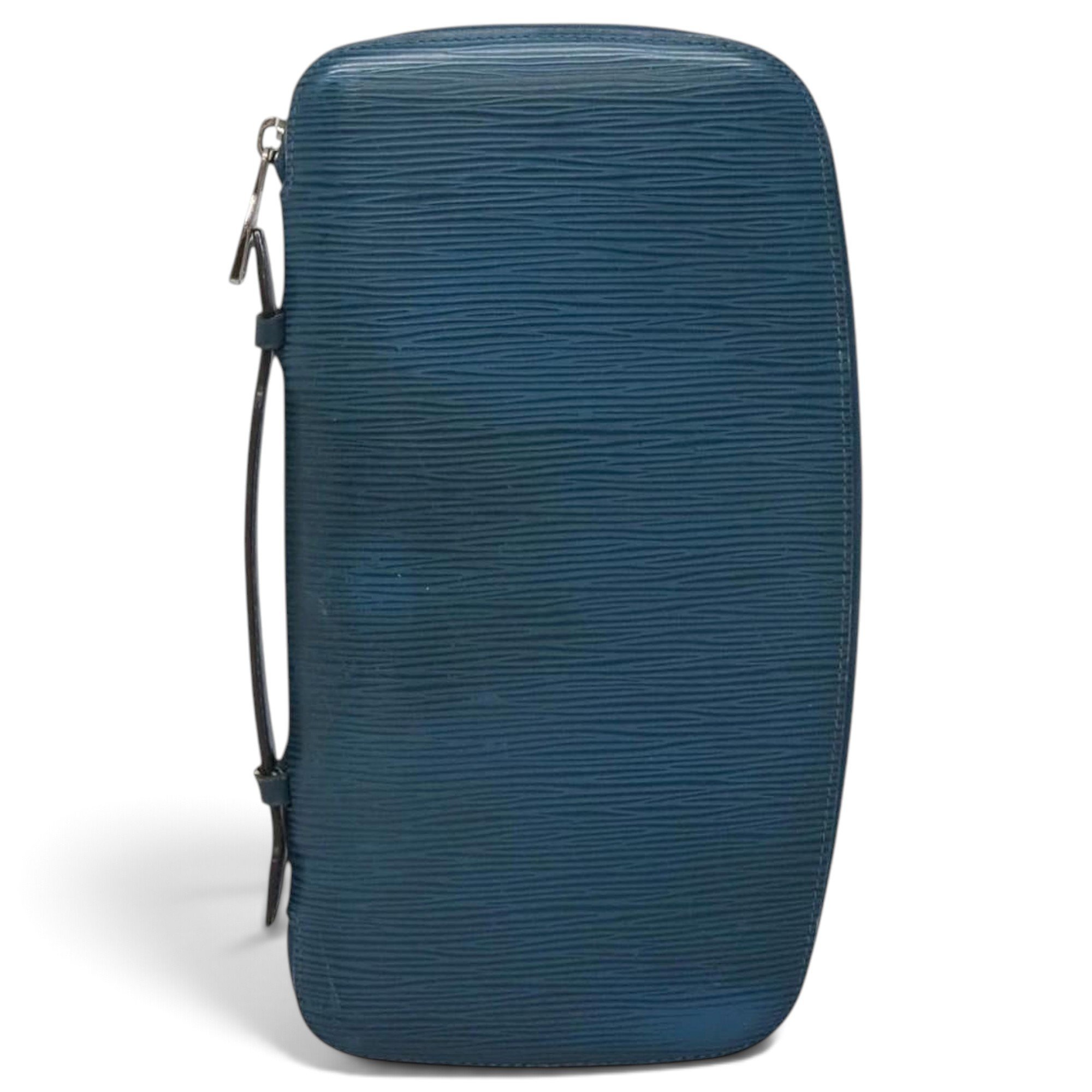 Leather clutch bag