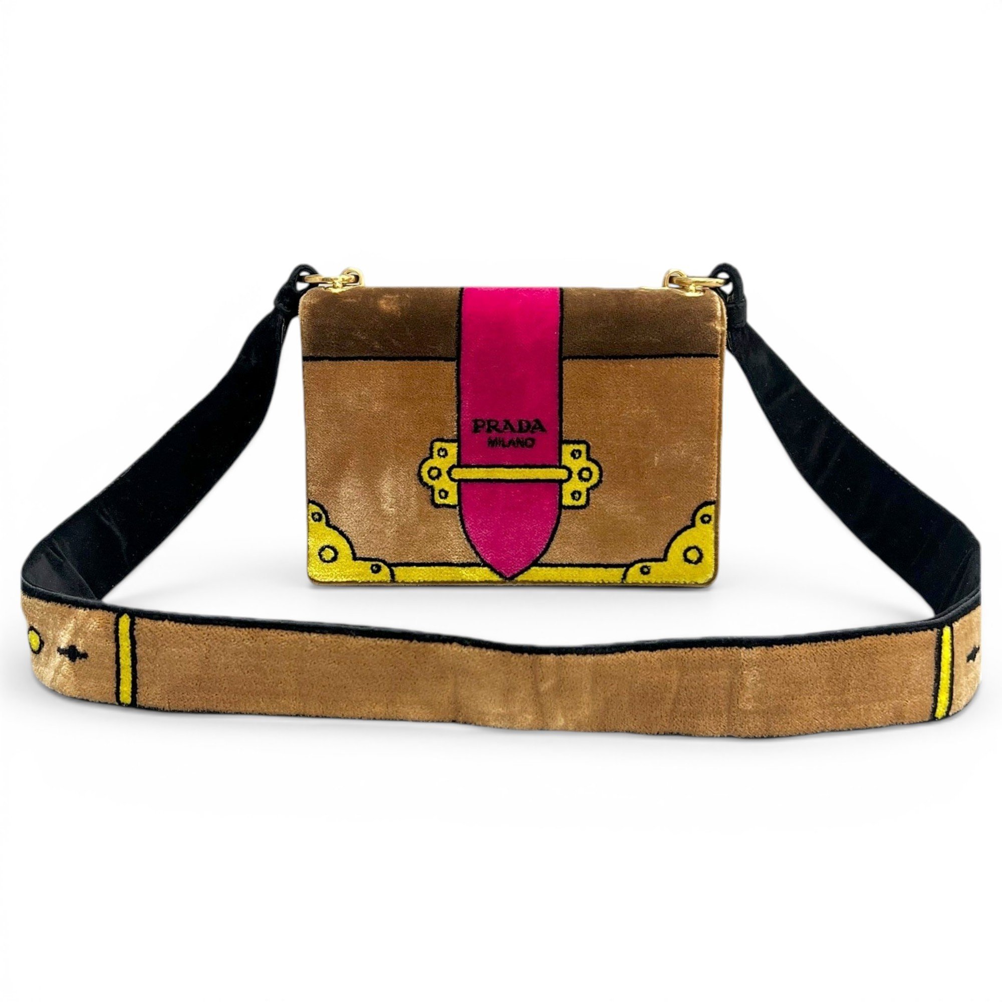 Cahier velvet handbag
