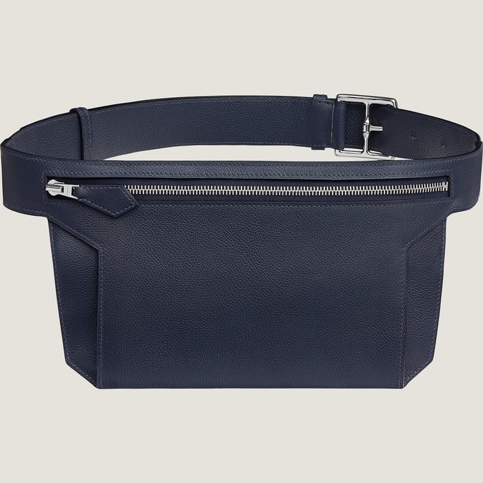 Bleu Nuit Hermes Ultrapla Cross Belt Bag