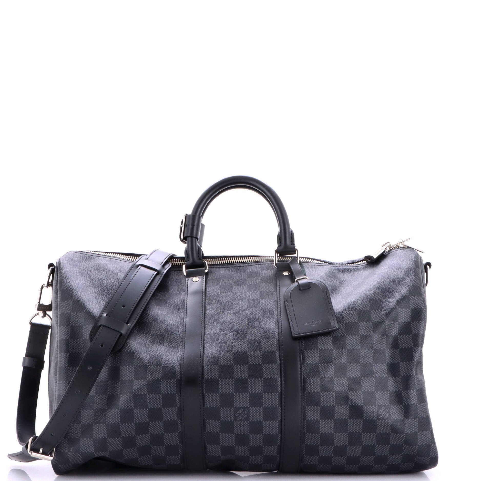 Keepall Bandouliere Bag Damier Graphite 45