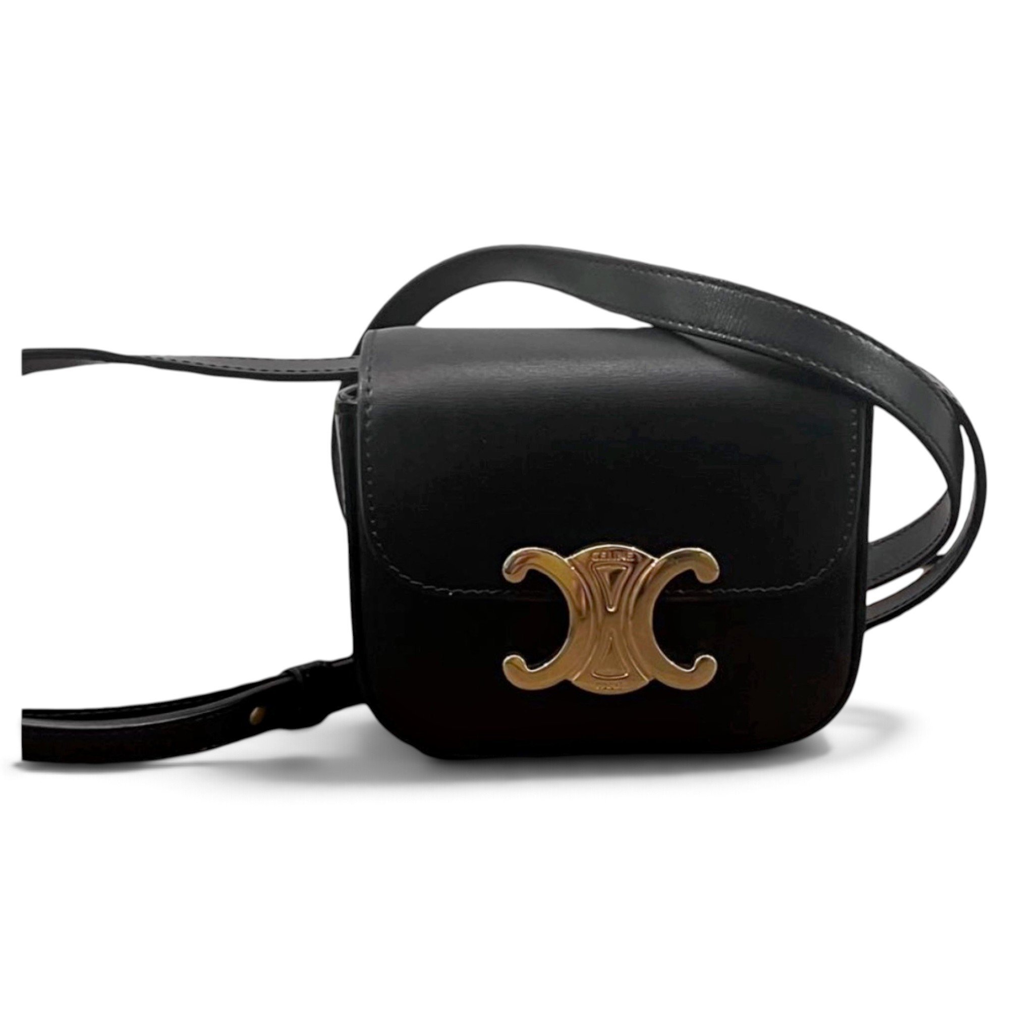 Triomphe leather mini bag