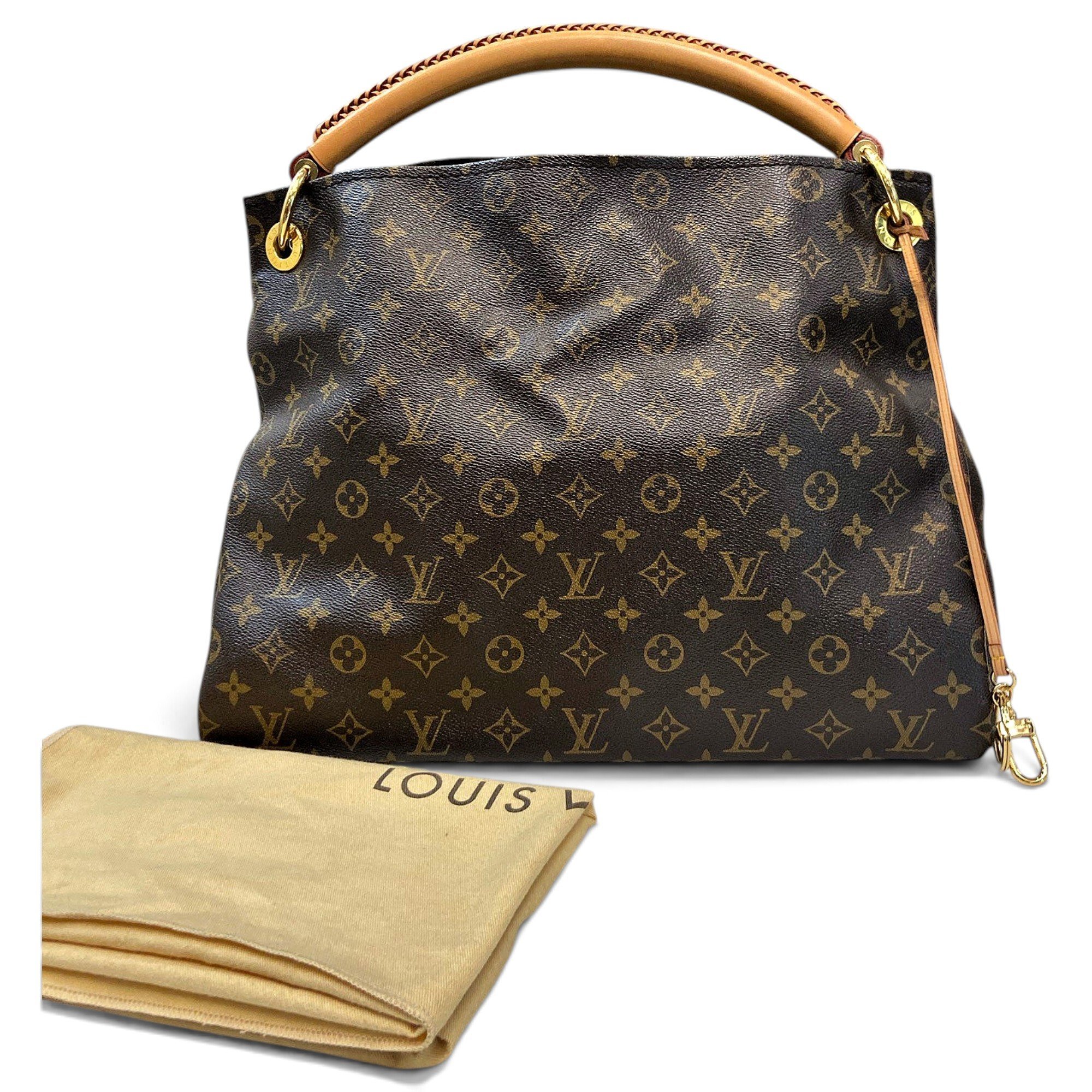 Artsy leather handbag