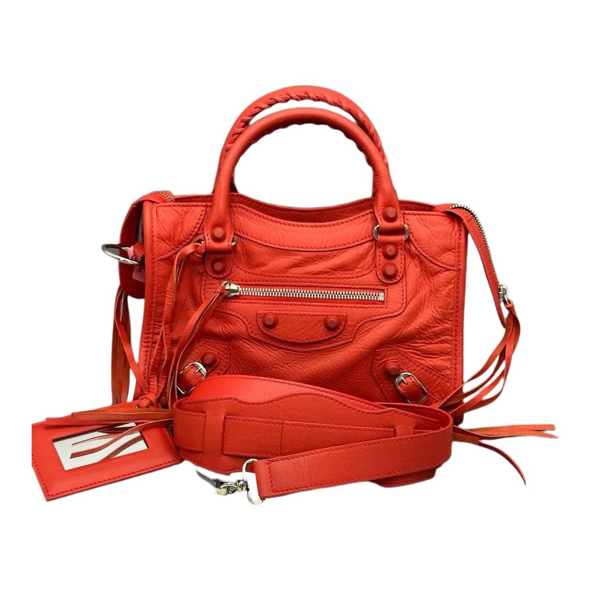 City leather crossbody bag
