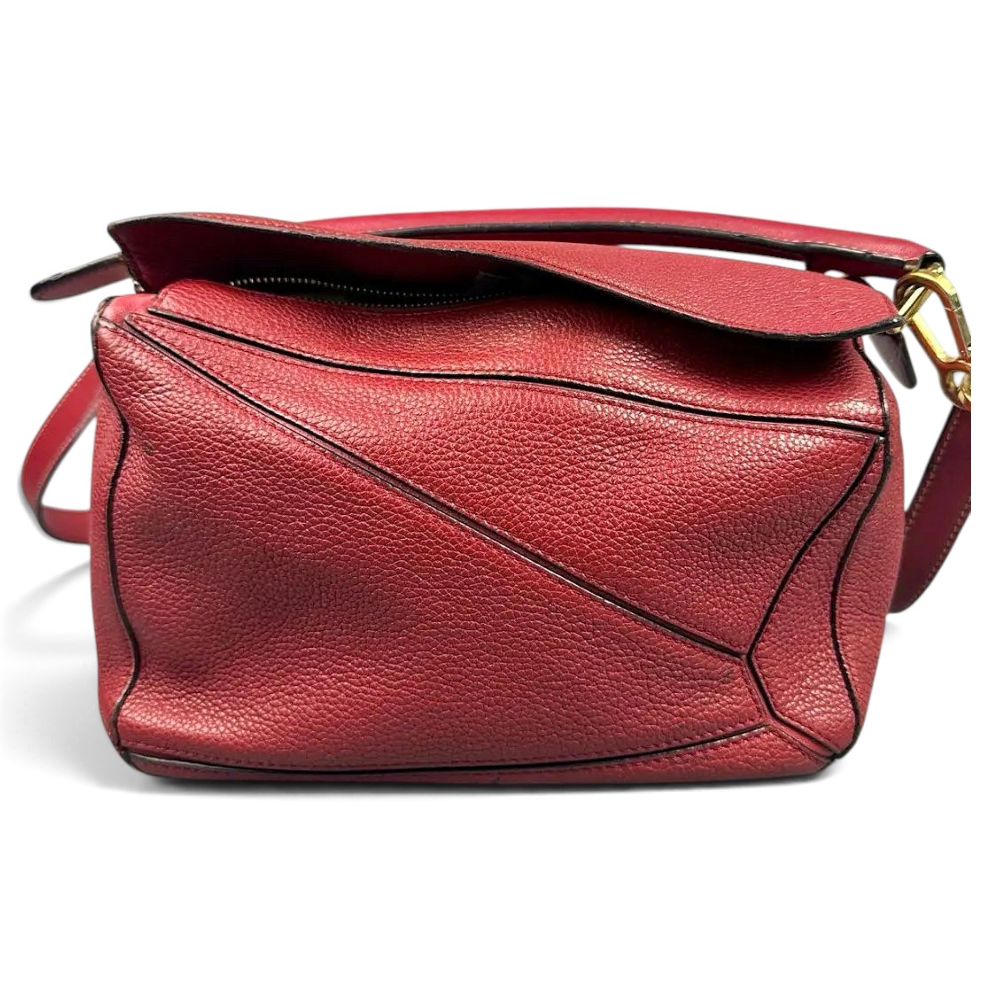 Puzzle leather crossbody bag
