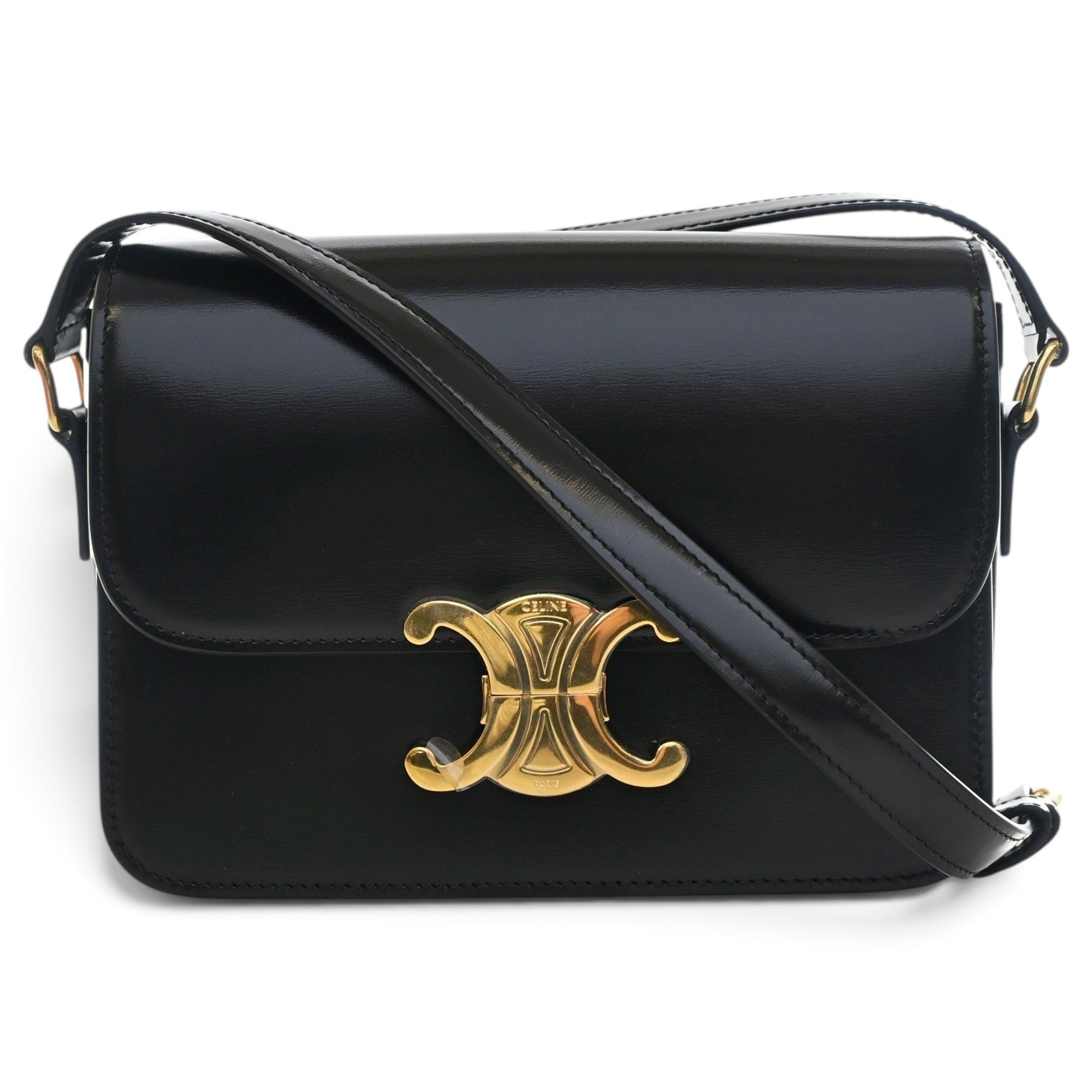 Triomphe leather crossbody bag
