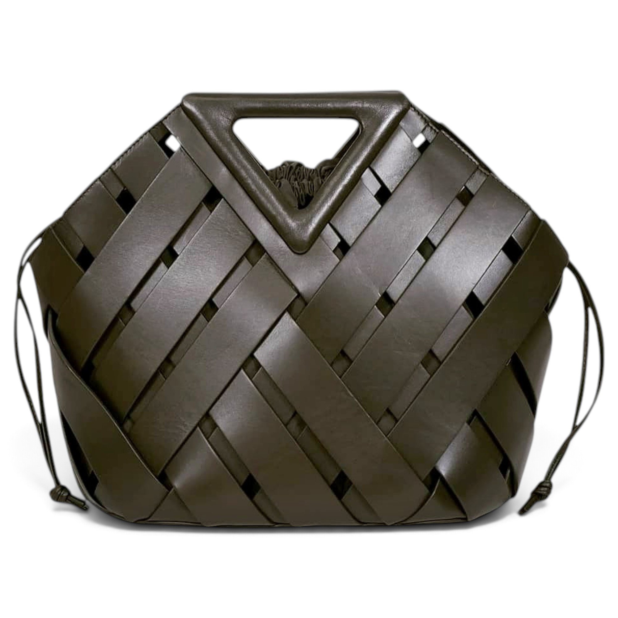 Point leather tote
