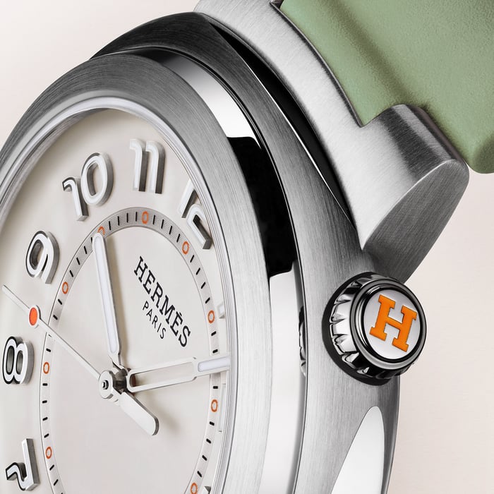 Sans Coloris Hermès Cut Watch, Large Model, 36 MM