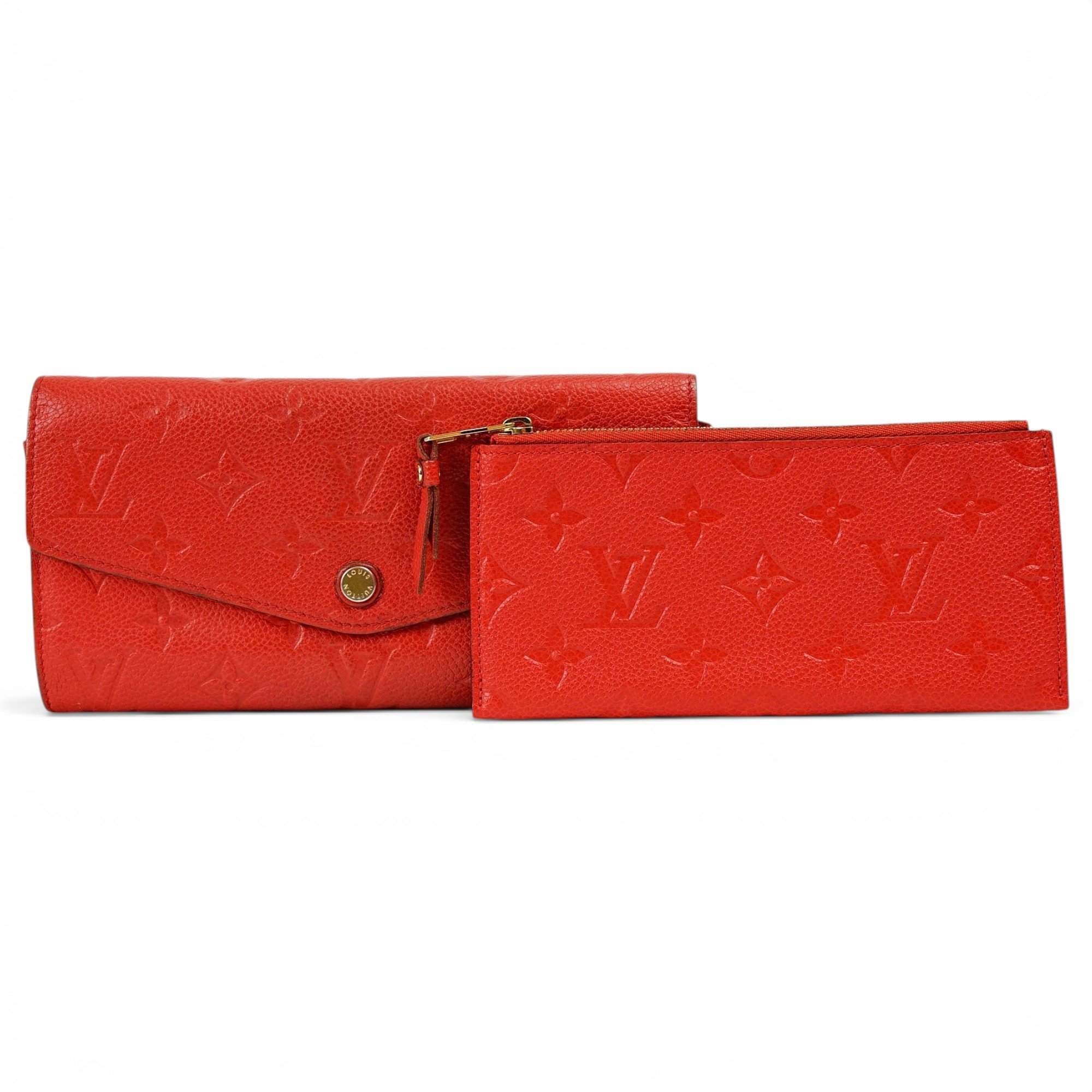 Leather clutch bag