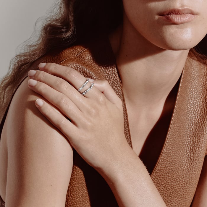 Sans Coloris Hermès Clou d'H Ring, Large Model
