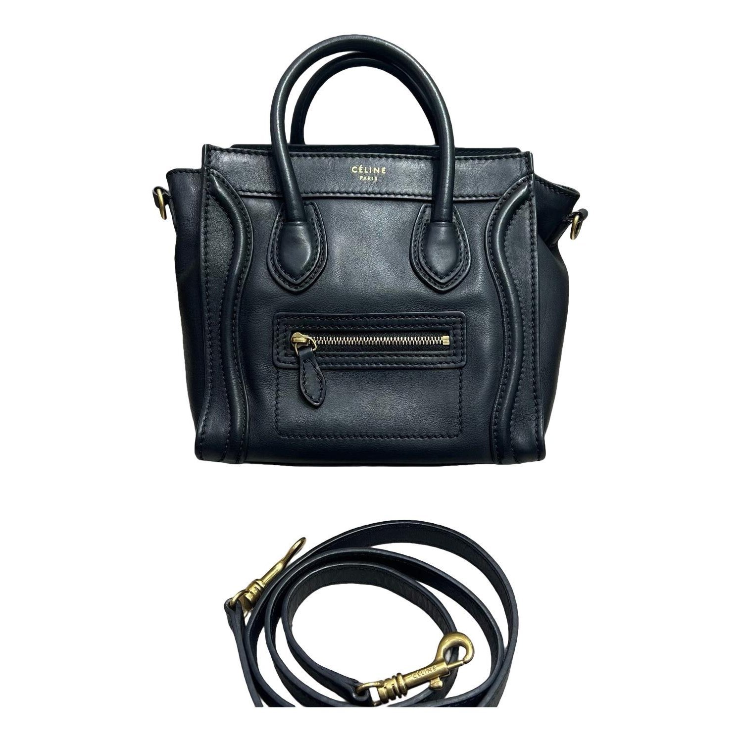 Nano Luggage leather handbag