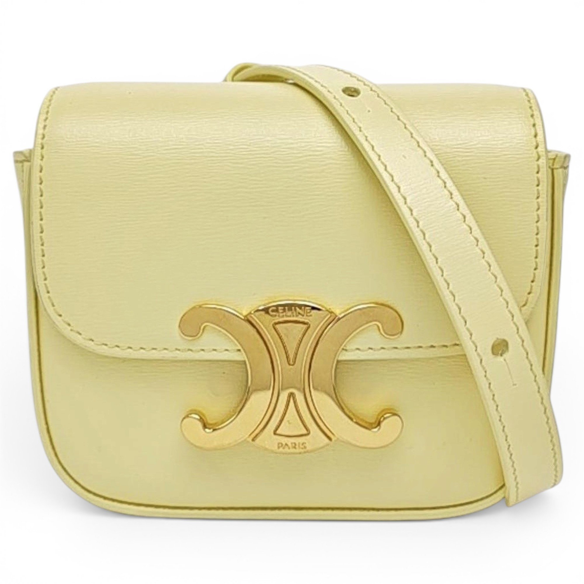 Triomphe leather handbag