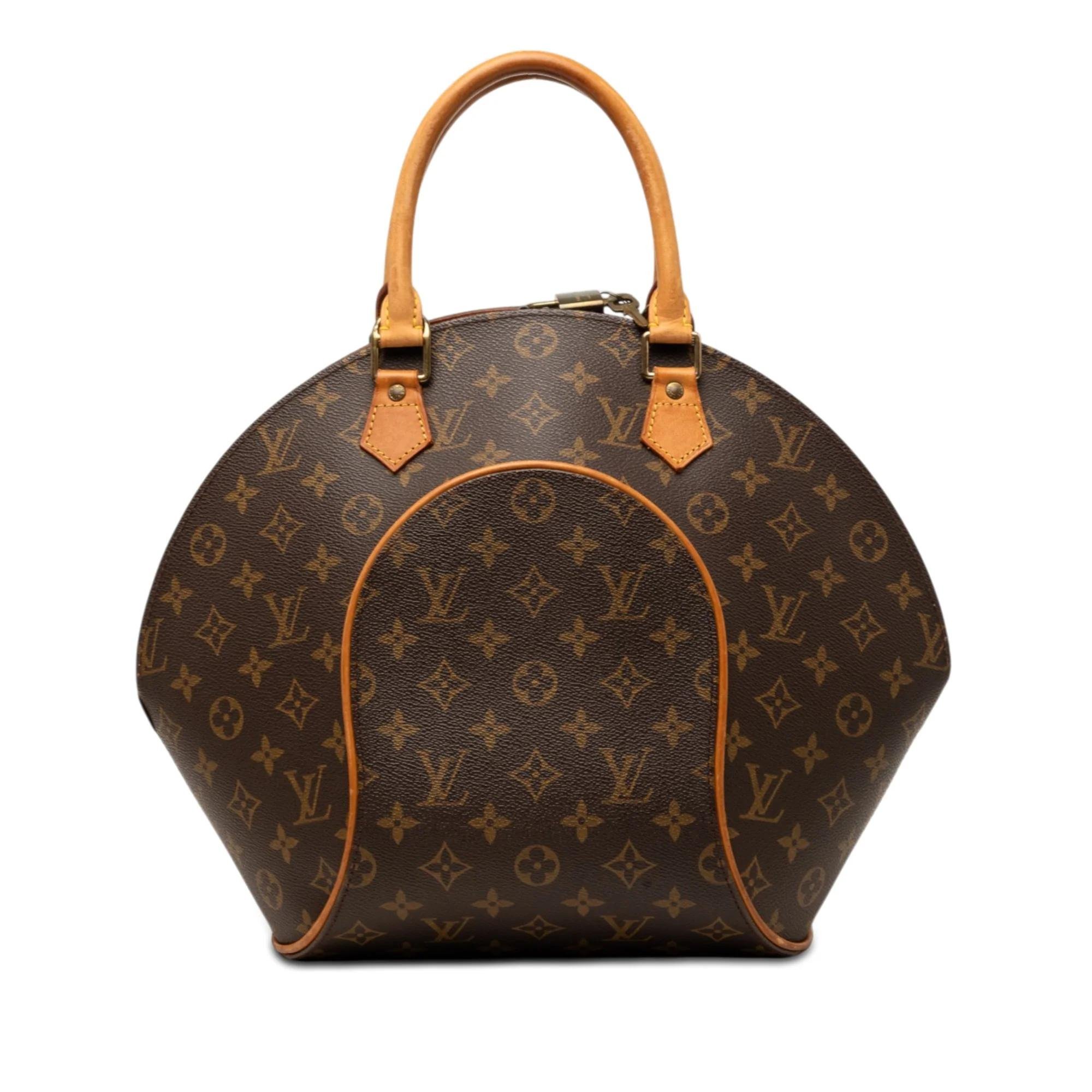 Ellipse leather handbag