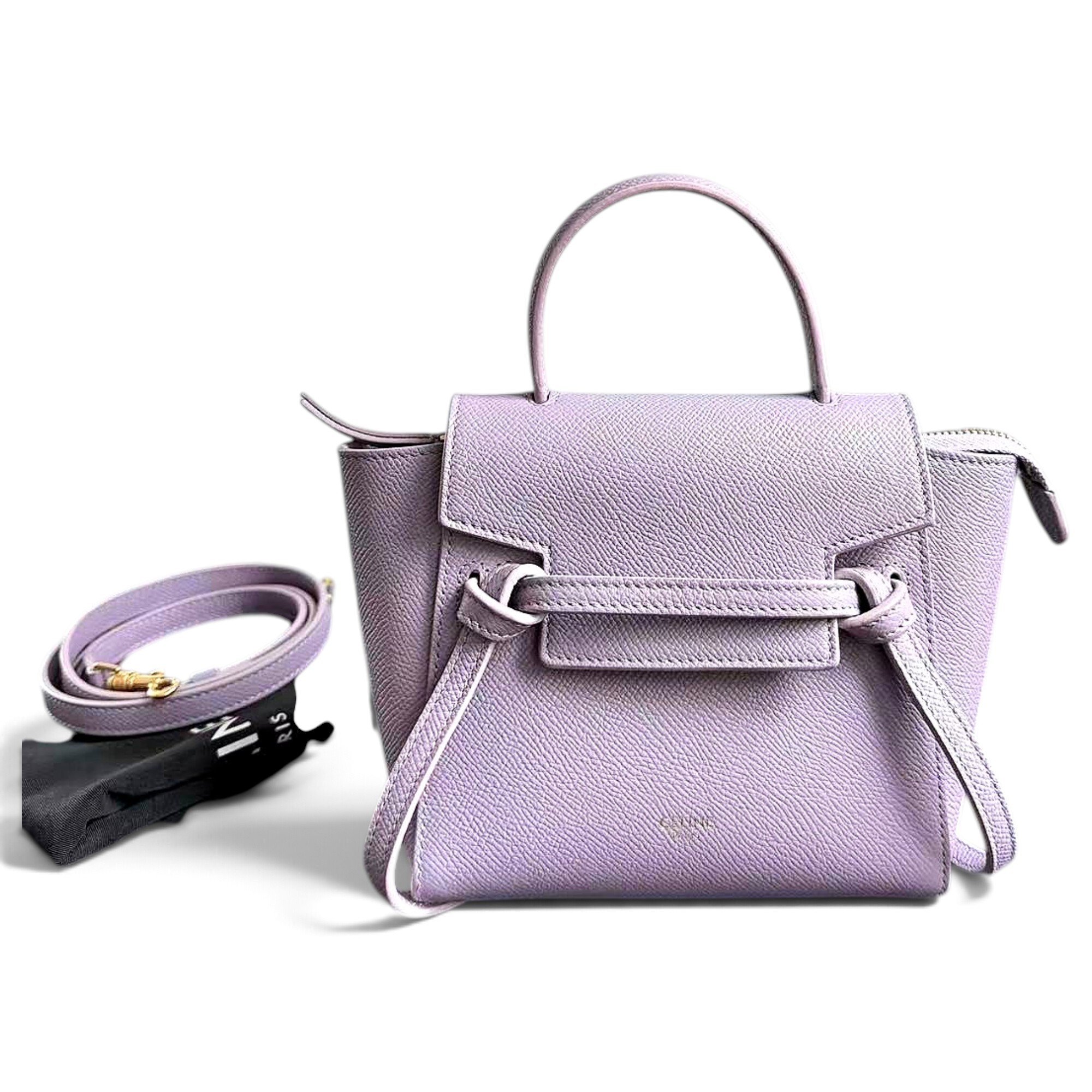 Belt leather handbag