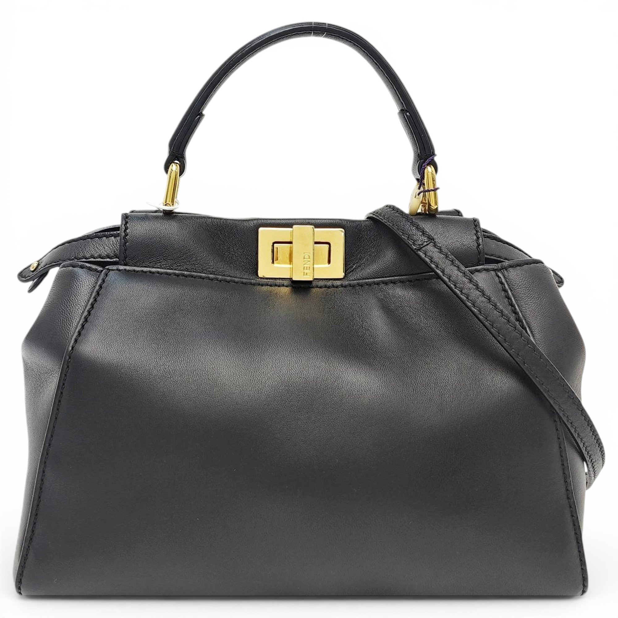 Peekaboo leather handbag