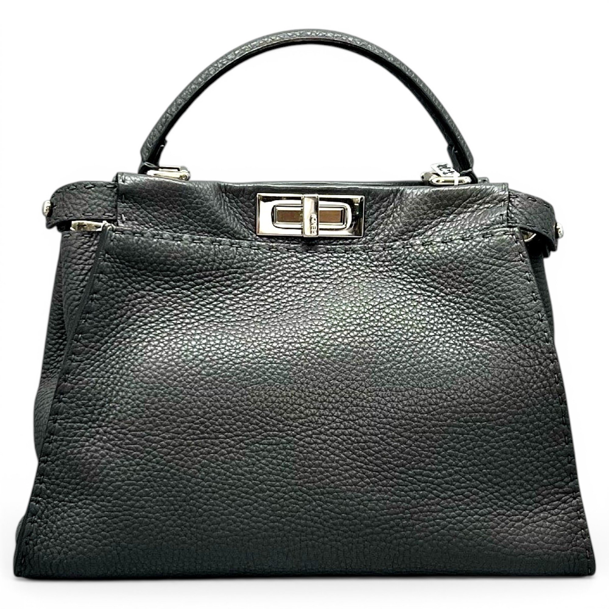 Peekaboo leather handbag