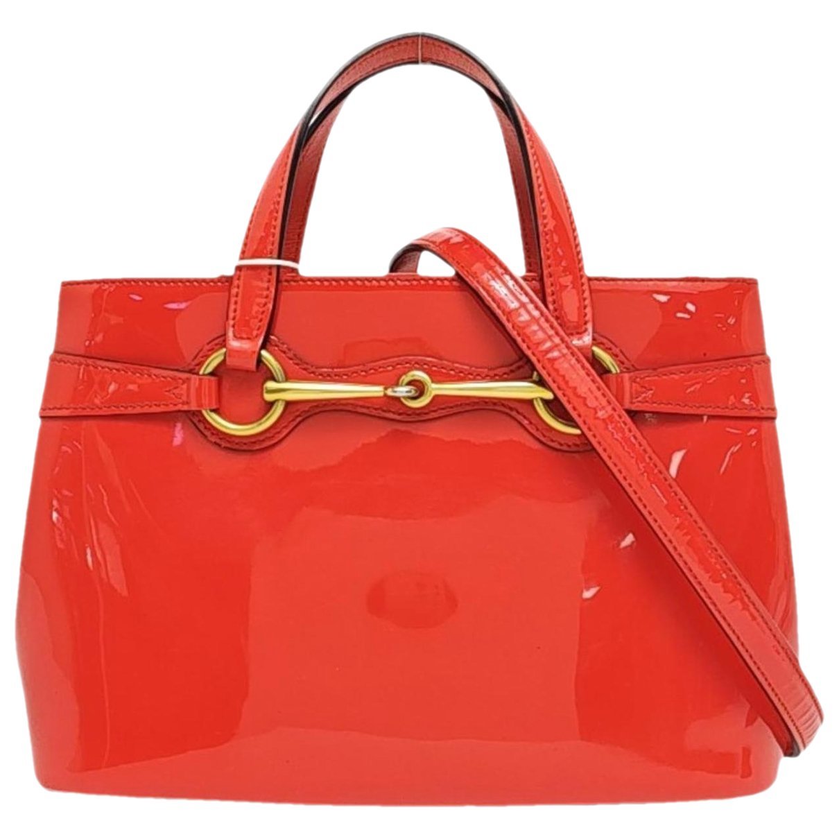 Bright Bit patent leather handbag