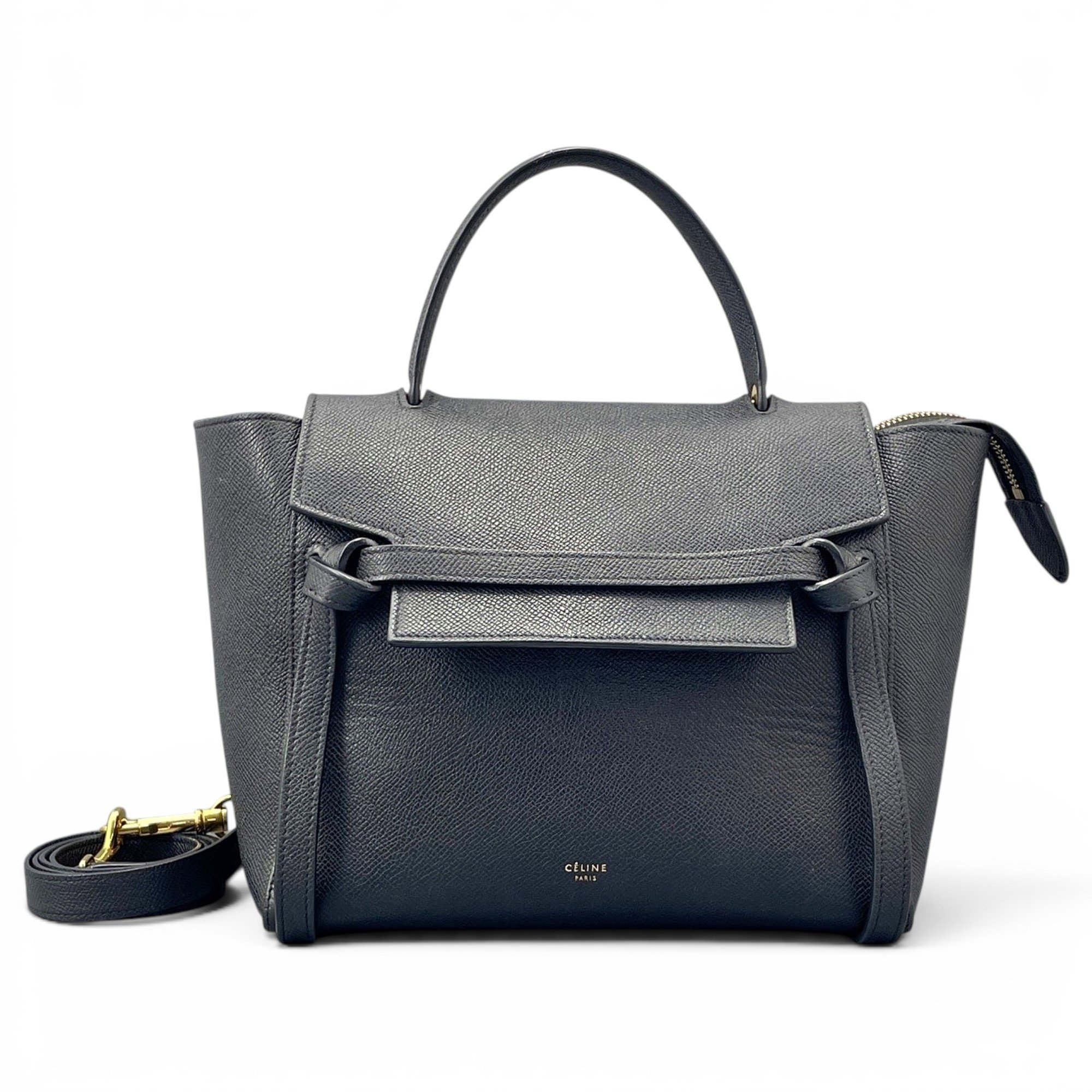 Belt leather handbag
