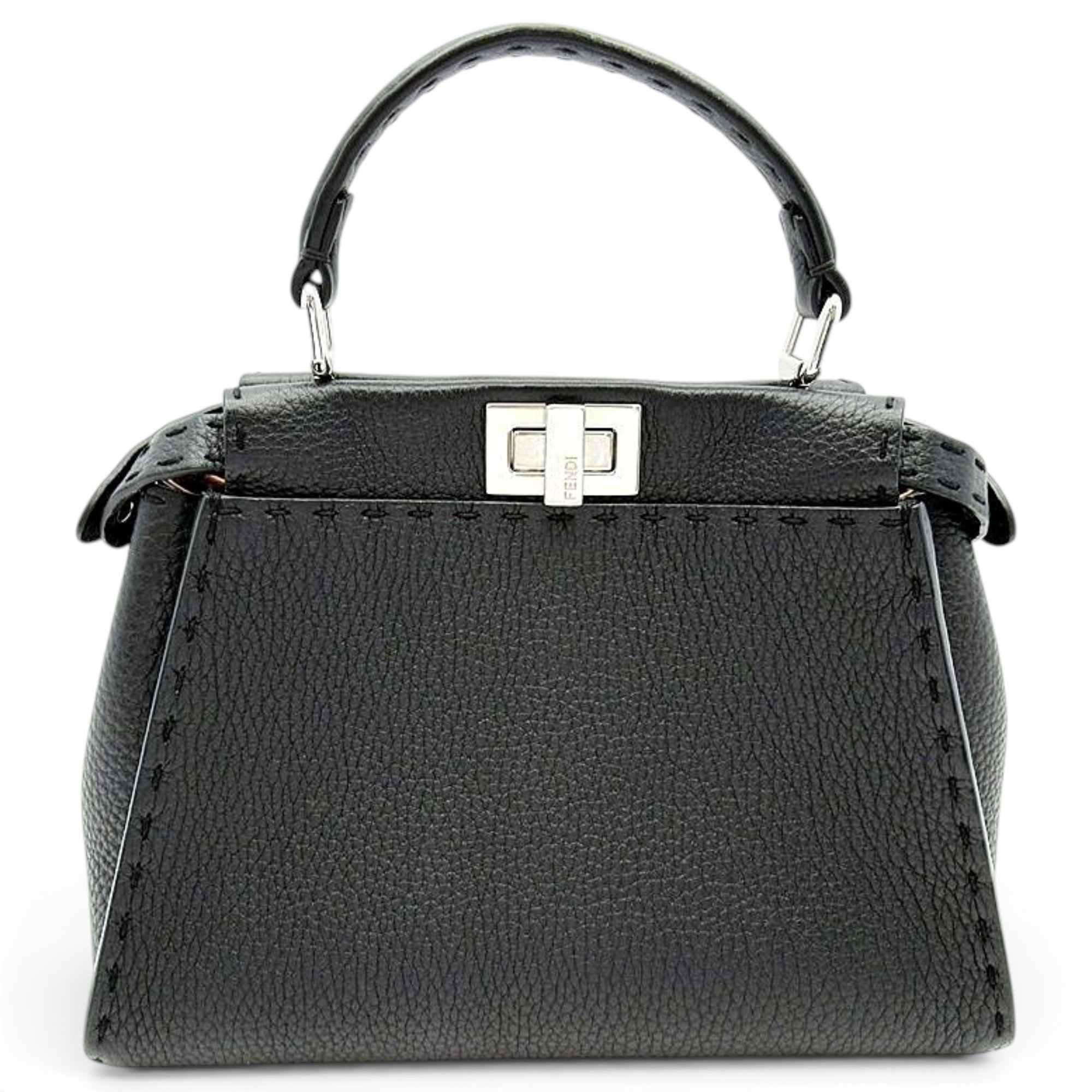 Peekaboo leather handbag