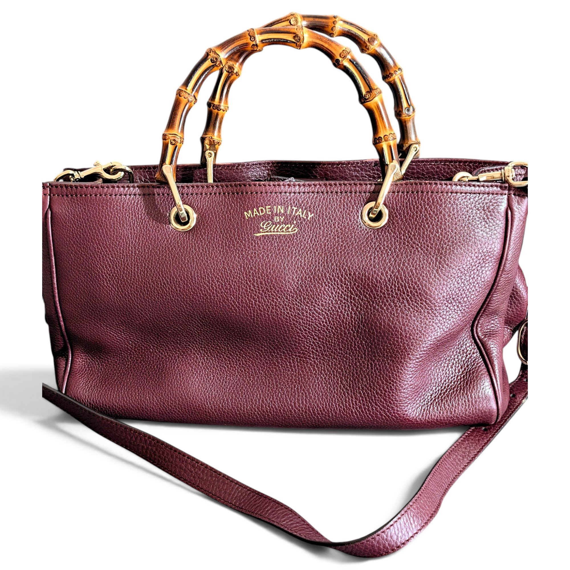 Diana Bamboo leather satchel