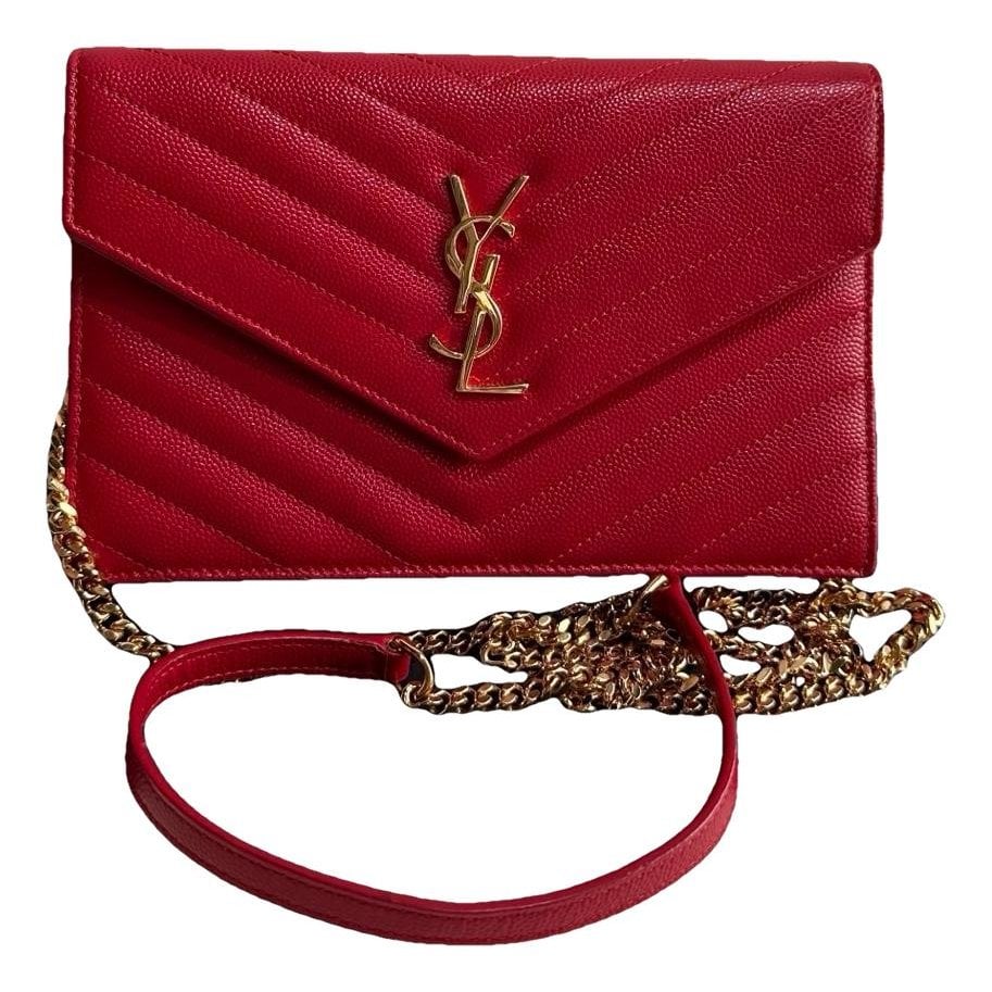 Portefeuille enveloppe leather handbag