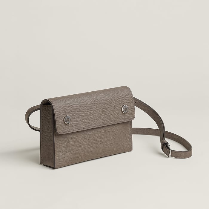 Gris Étain Hermèsnap Wallet