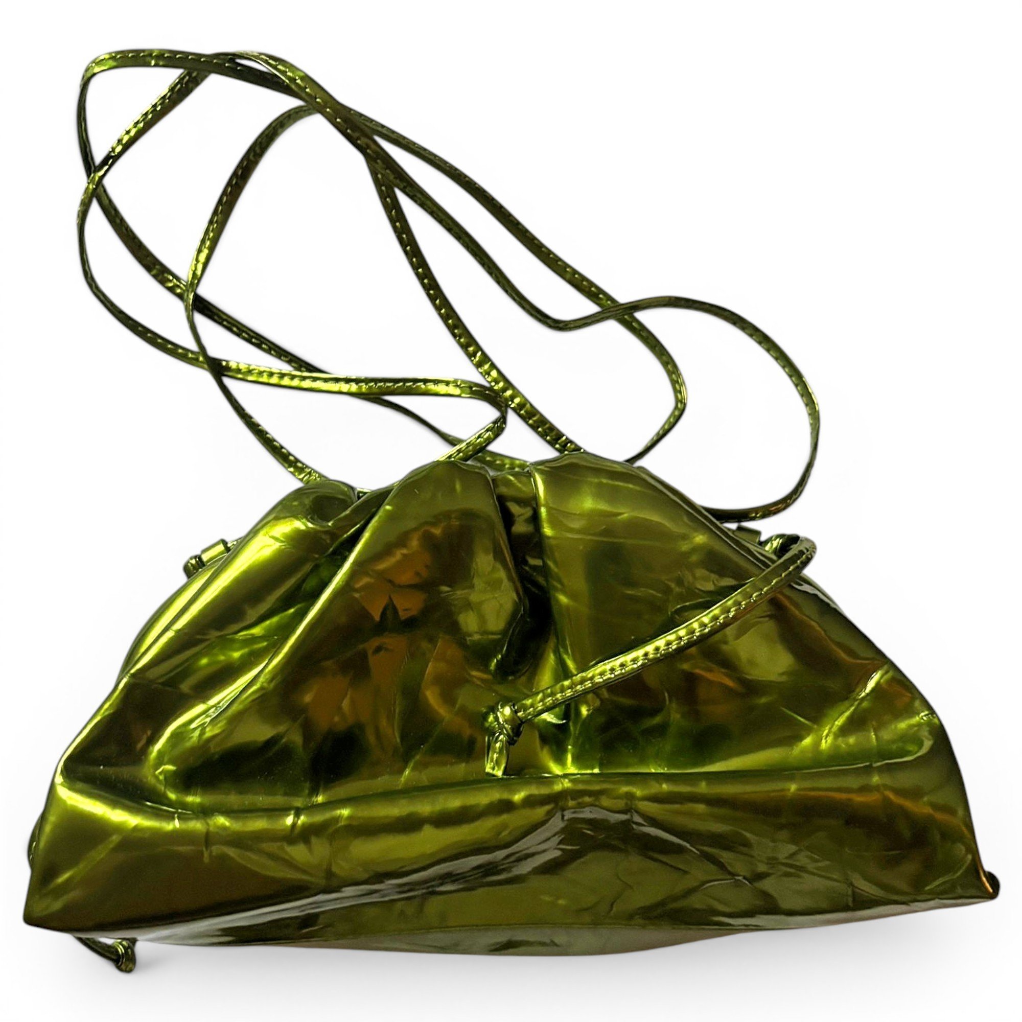 Pouch leather clutch bag