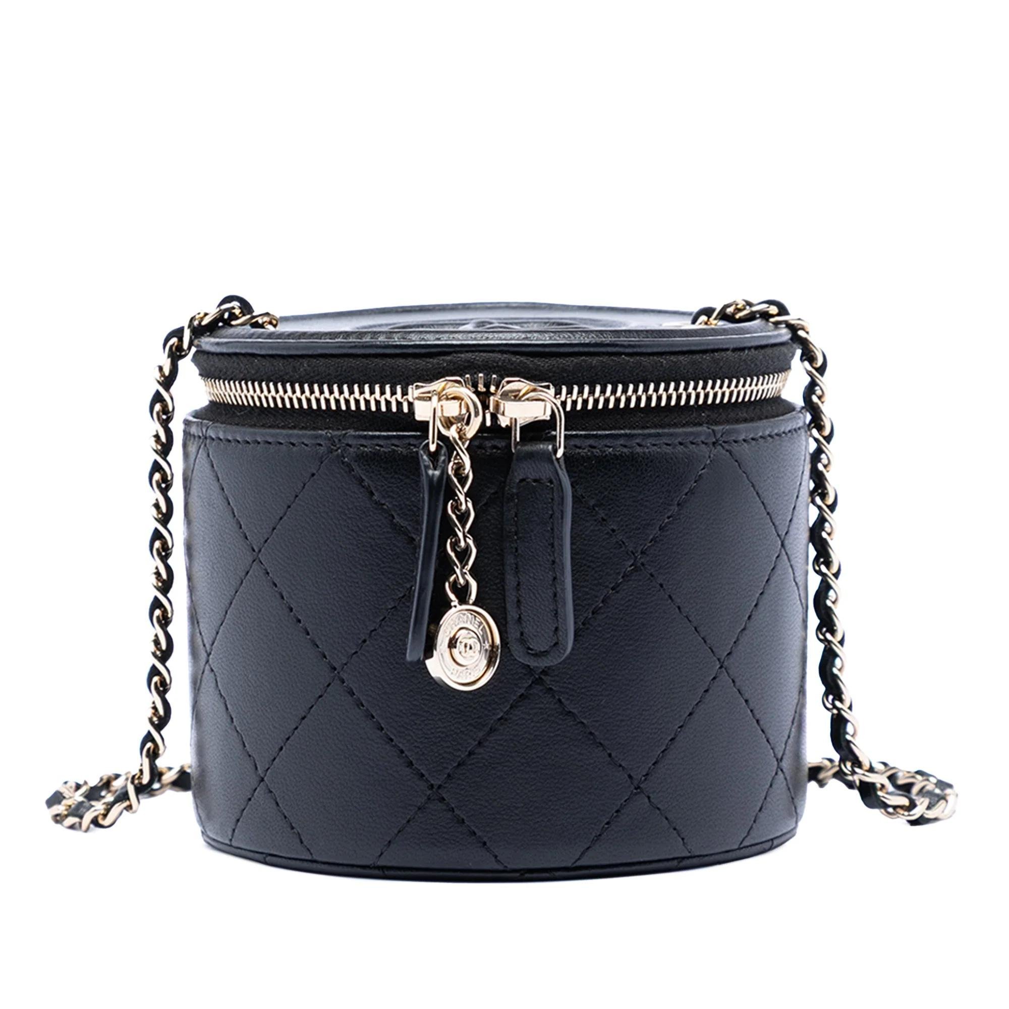 Vanity pony-style calfskin handbag