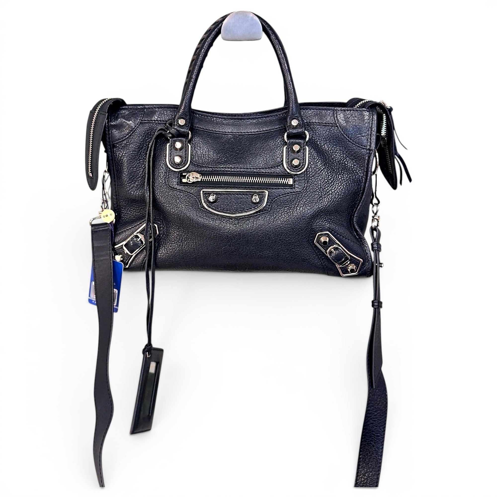 City leather crossbody bag
